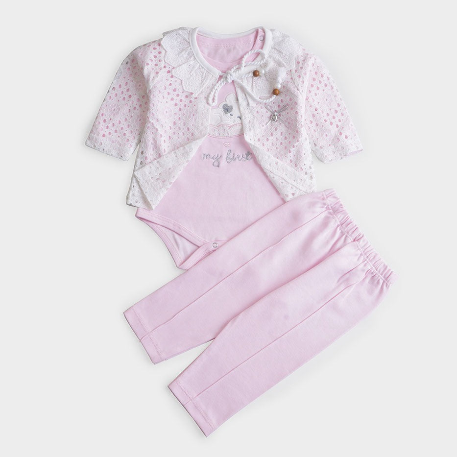 Infant Girls 3 Pcs Suit