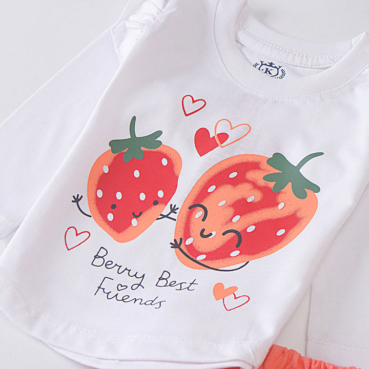 Infant Baby Printed Full Sleeve Suit (Best-Friend)
