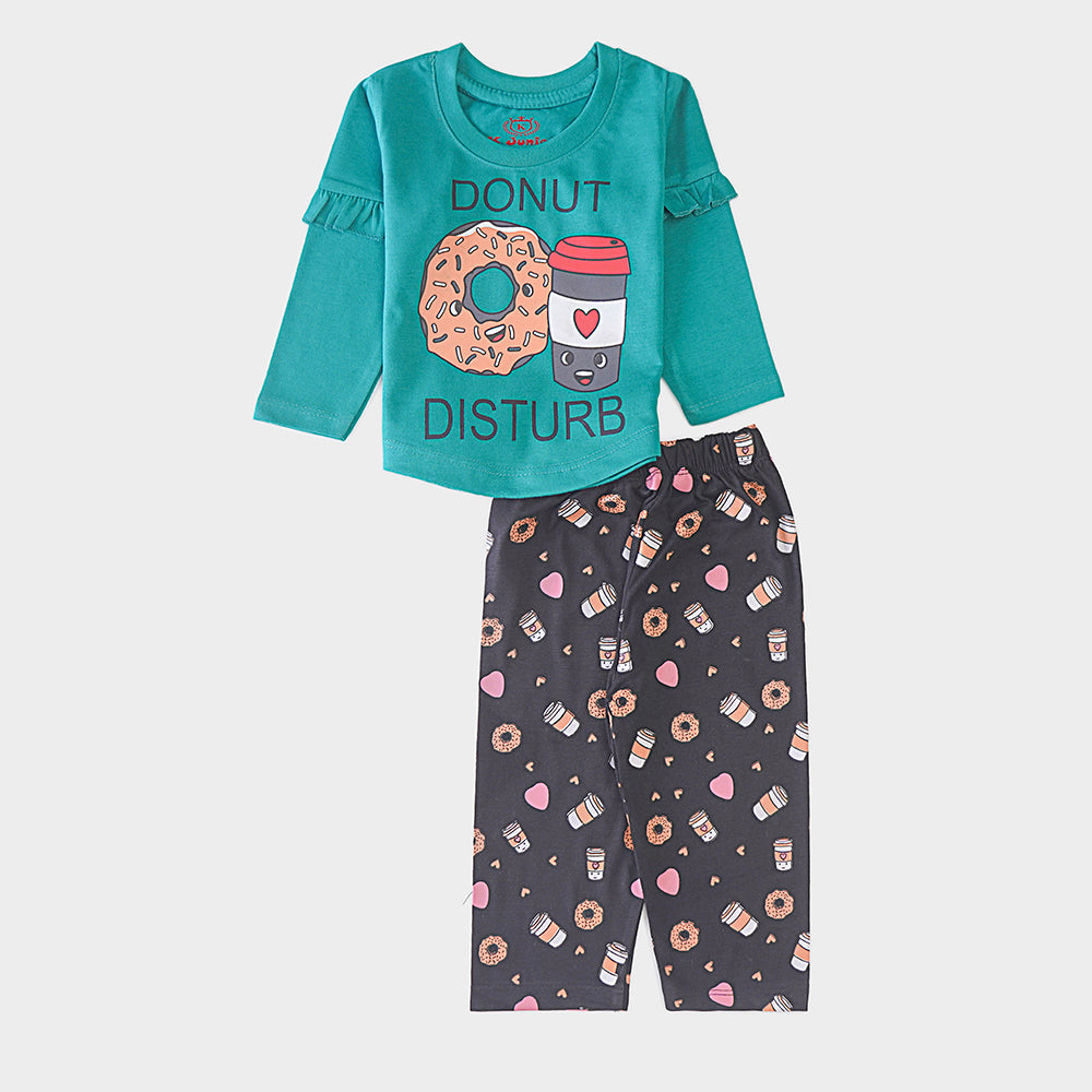 Infant Baby Printed Full Sleeve Suit (Donut)