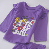 Girls Printed Full Sleeve Suit (Cute girl)