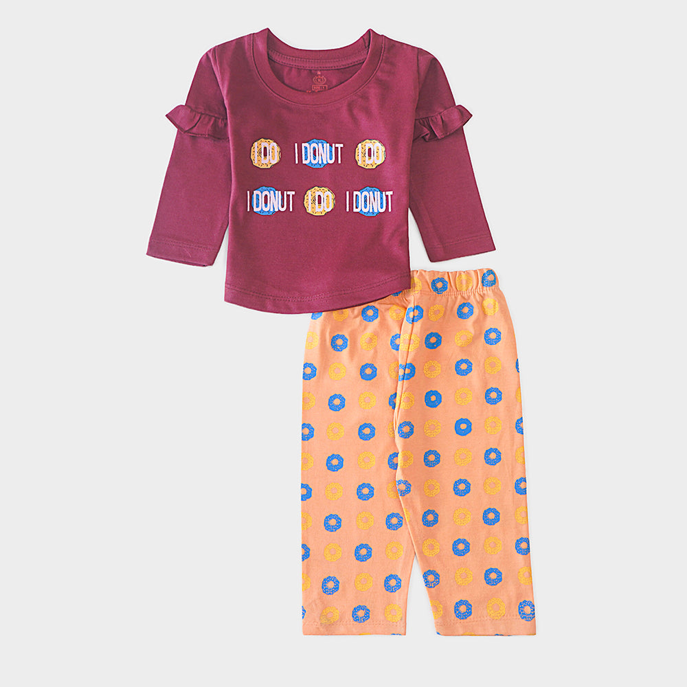 Infant Baby Printed Full Sleeve Suit (I-Donut)