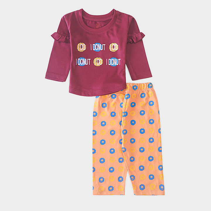 Infant Baby Printed Full Sleeve Suit (I-Donut)