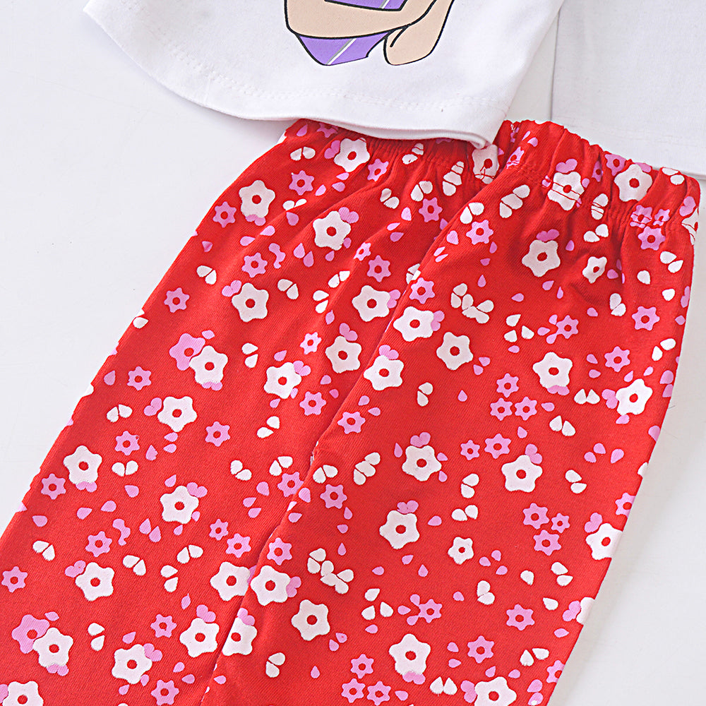 Infant Baby Printed Full Sleeve Suit (Snow-white)