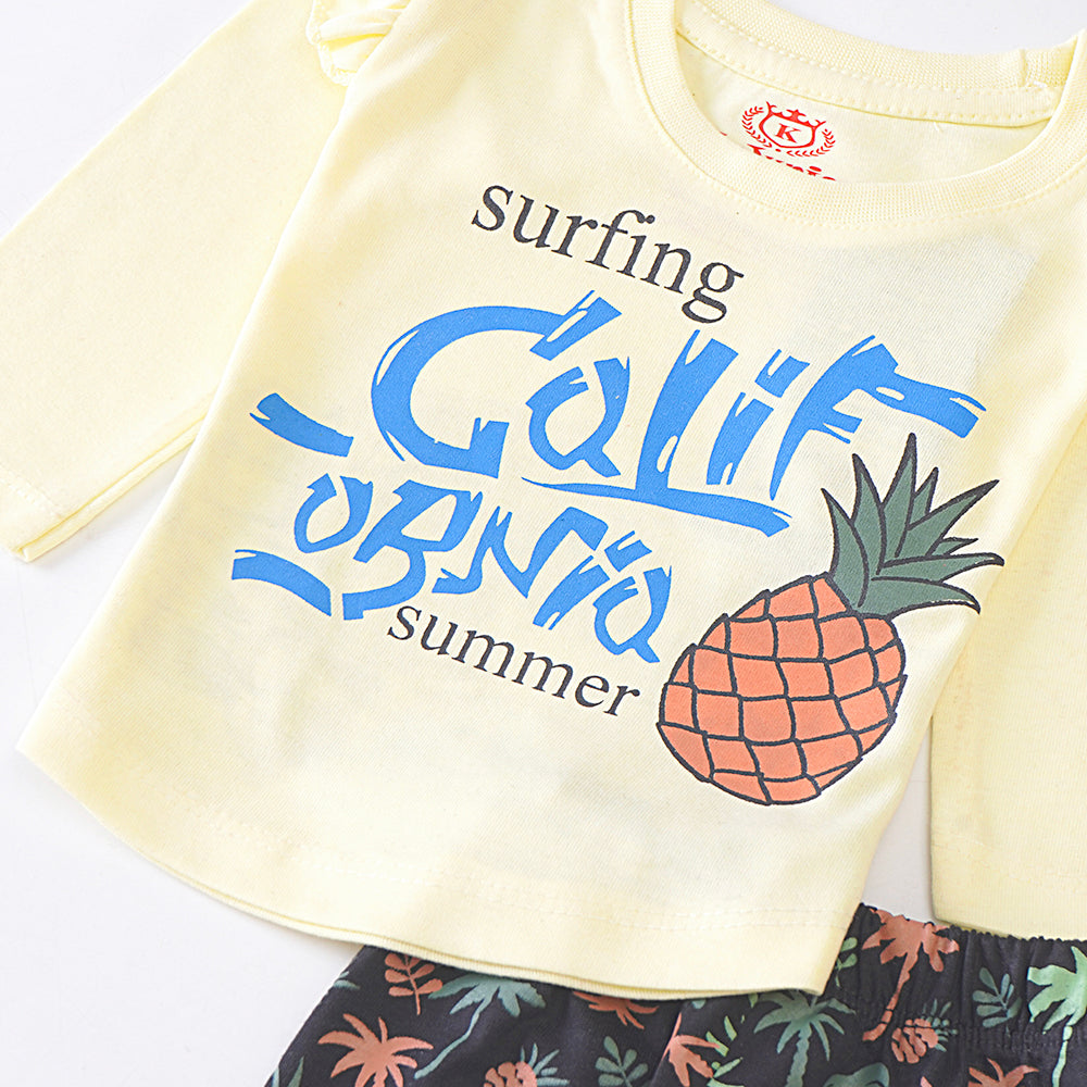 Infant Baby Printed Full Sleeve Suit (Surfing)