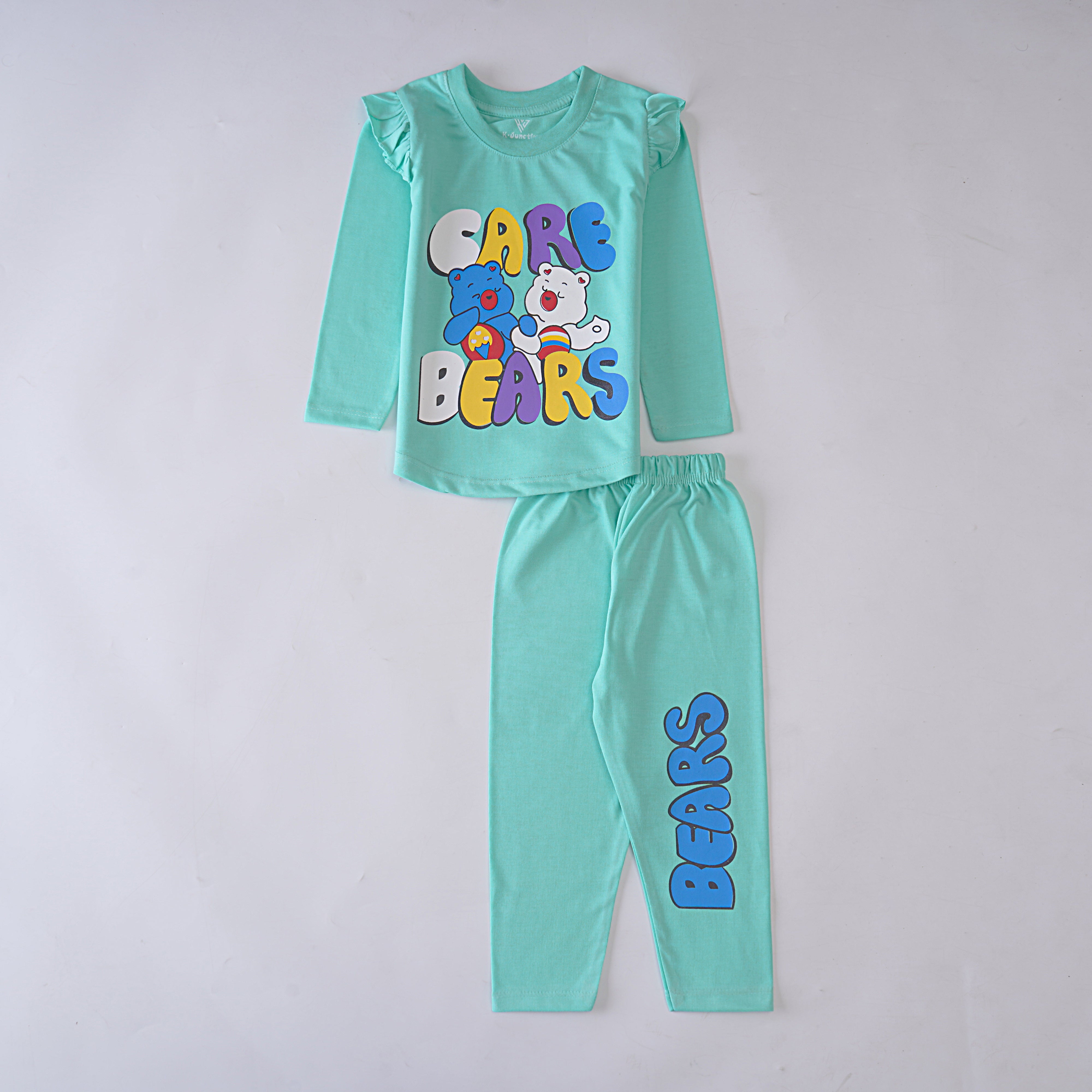 Girls Printed Full Sleeve Suit (Care)