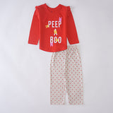 Girls Printed Full Sleeve Suit (Peep-A-Boo)