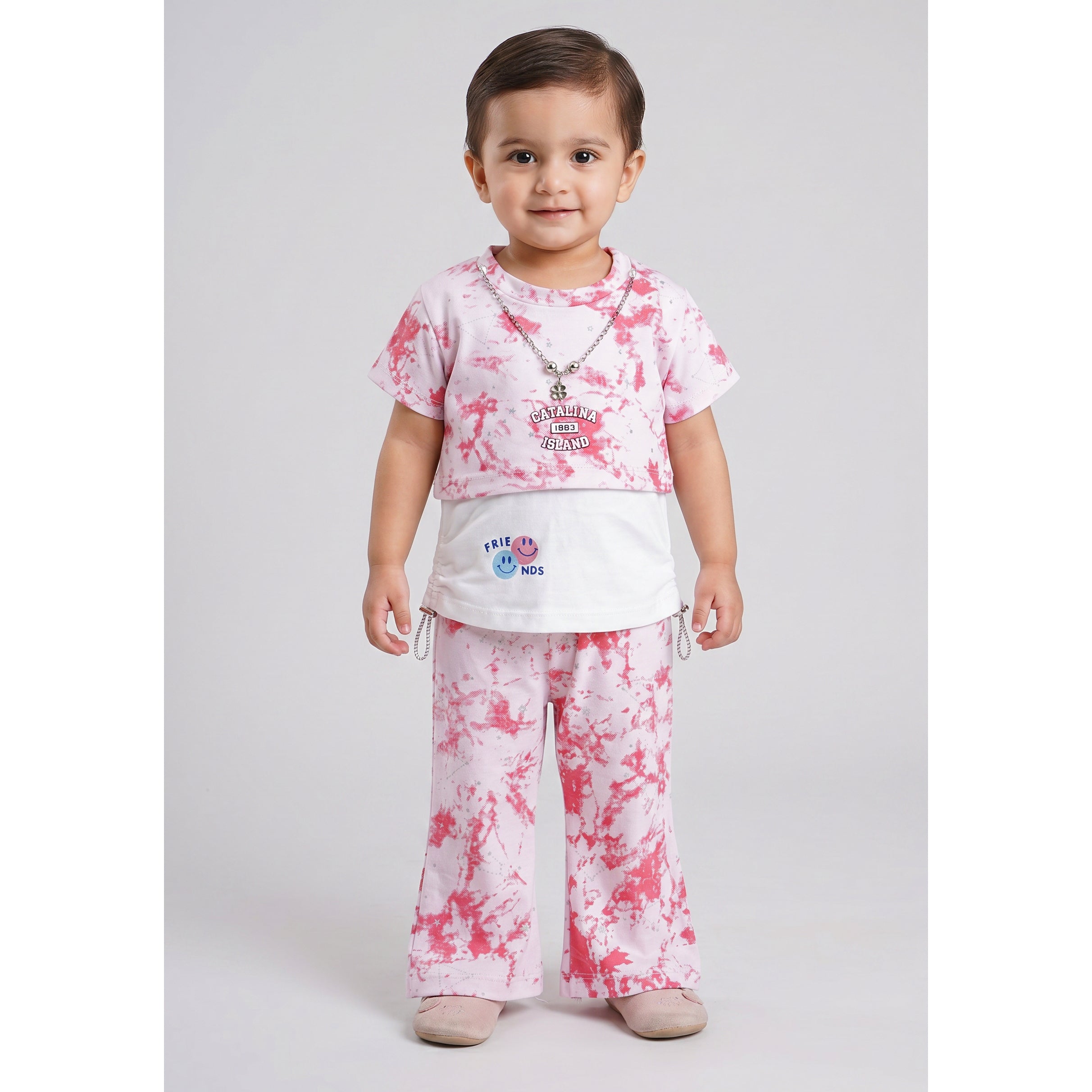 Imported Infant Baby Girl 2 Pcs Suit