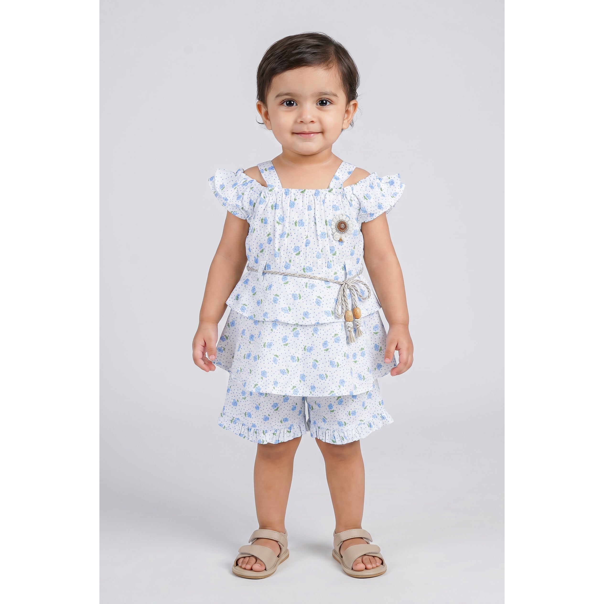 Imported Infant Baby Girl 2 Pcs Suit