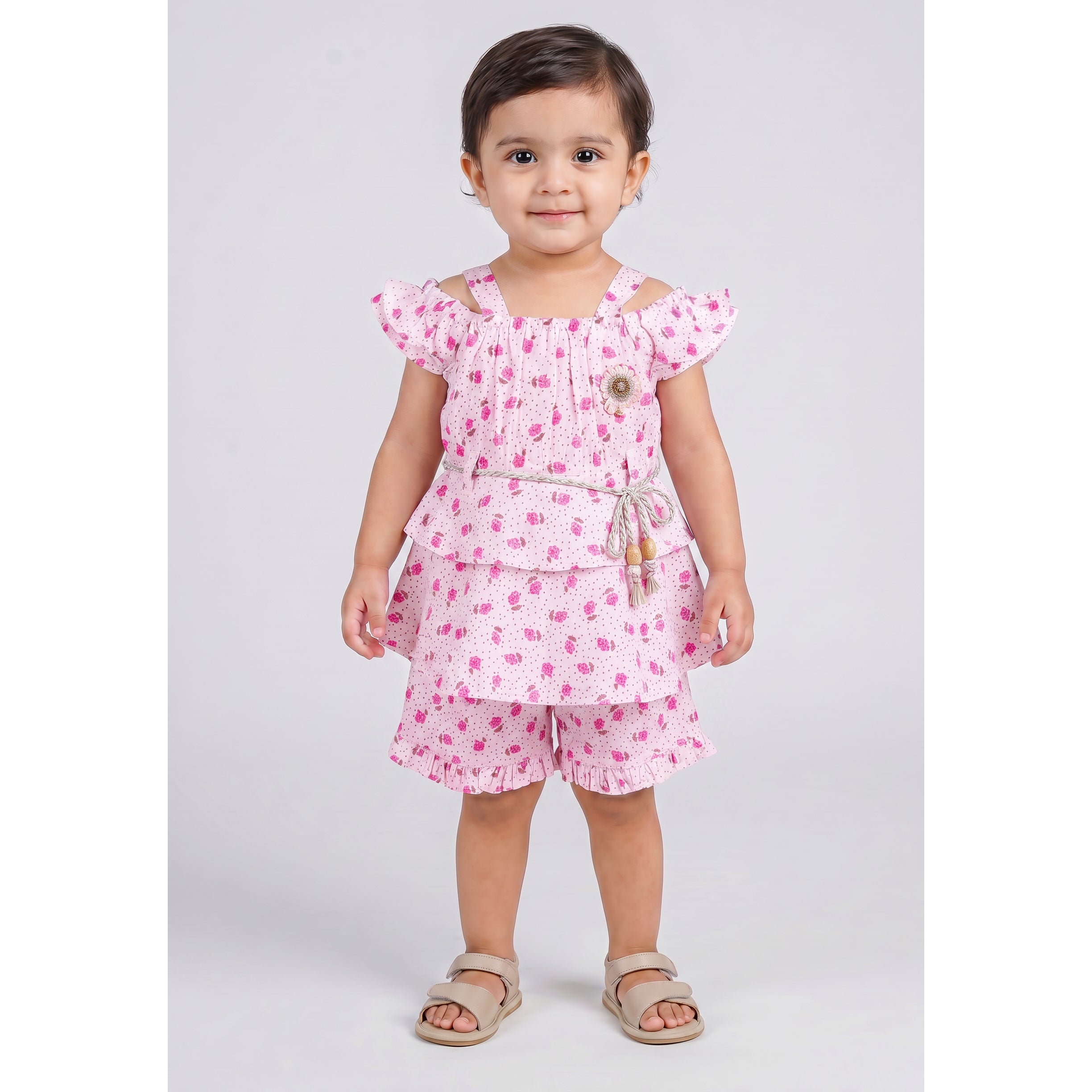 Imported Infant Baby Girl 2 Pcs Suit