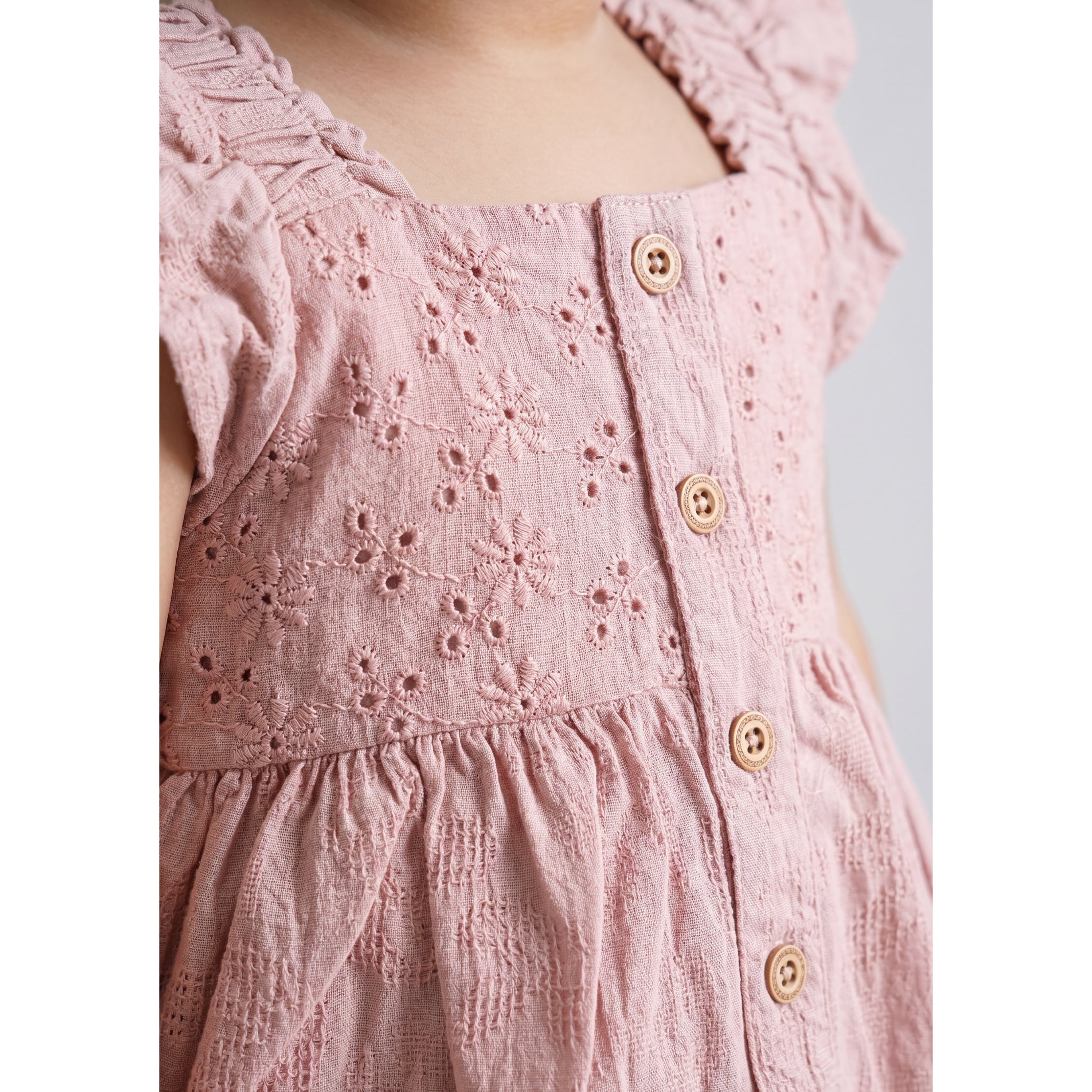 Imported Infant Embroidered Baby Girl Suit