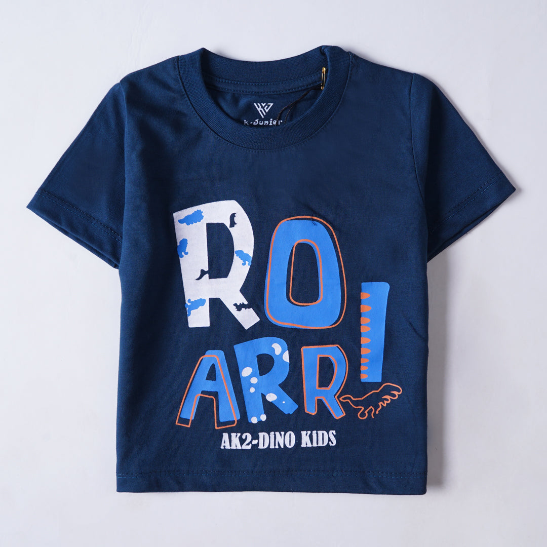 Boys Half Sleeves-Printed T-Shirt (Roar)