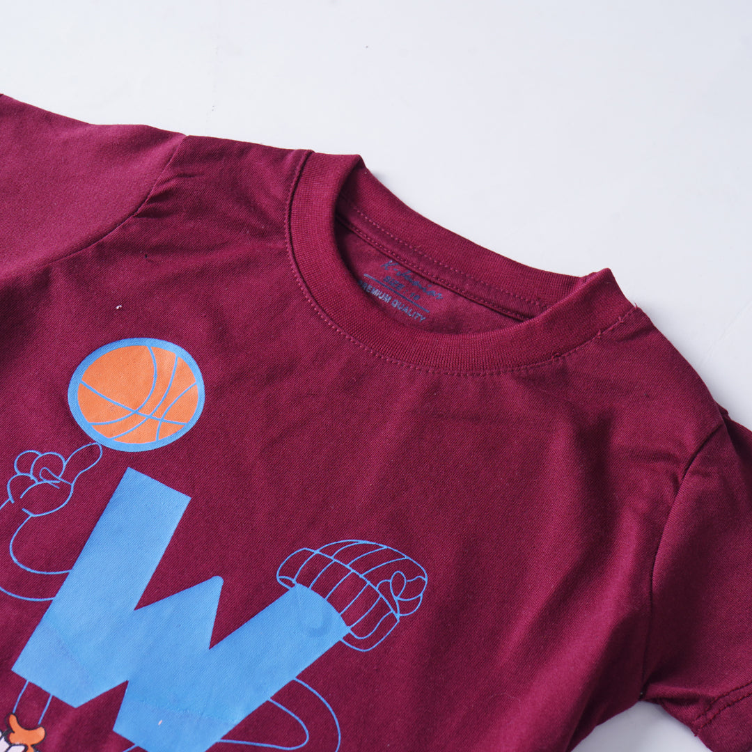 Infant Boys Half Sleeves-Printed T-Shirt (W)