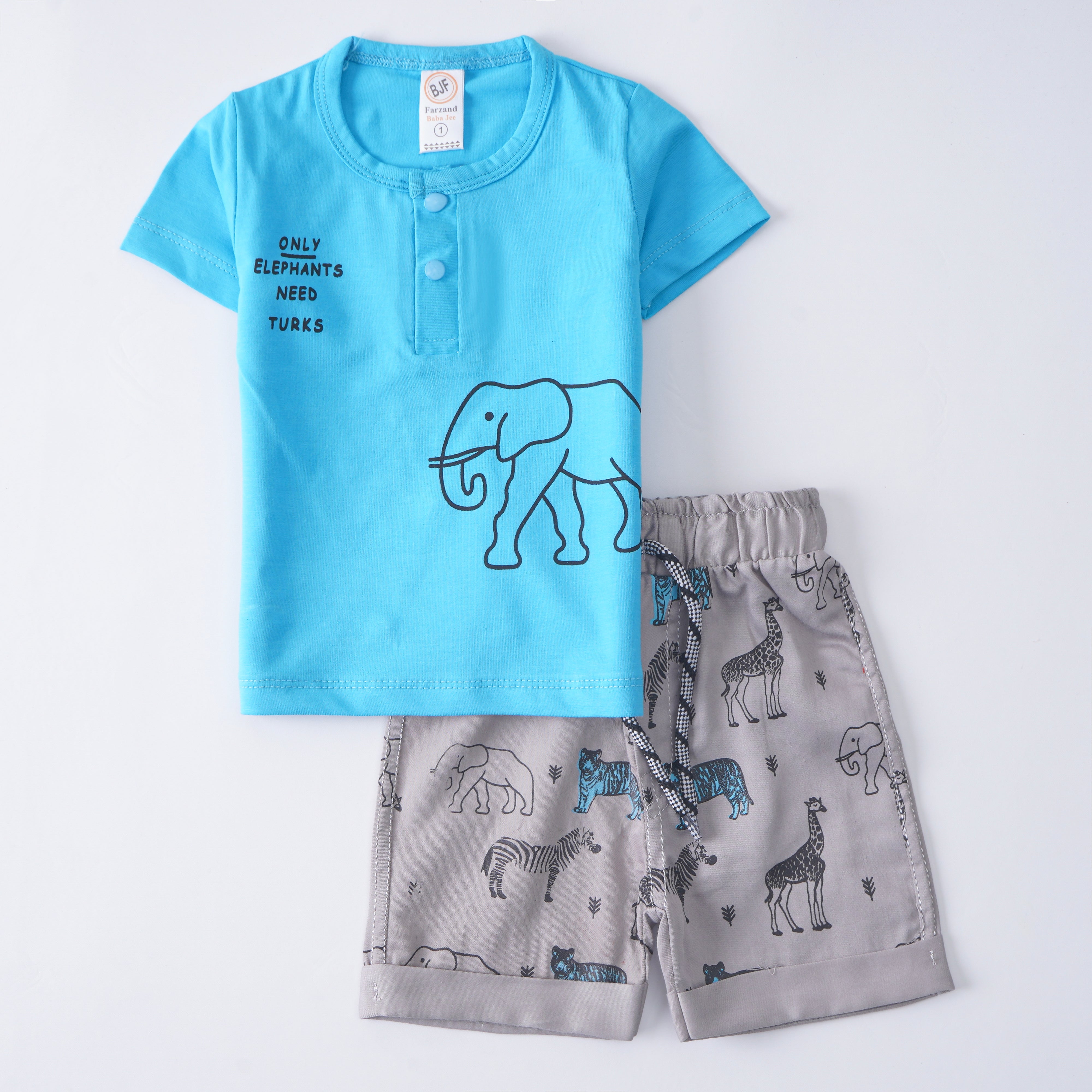 Baba Half Sleeves 2 Piece Suit