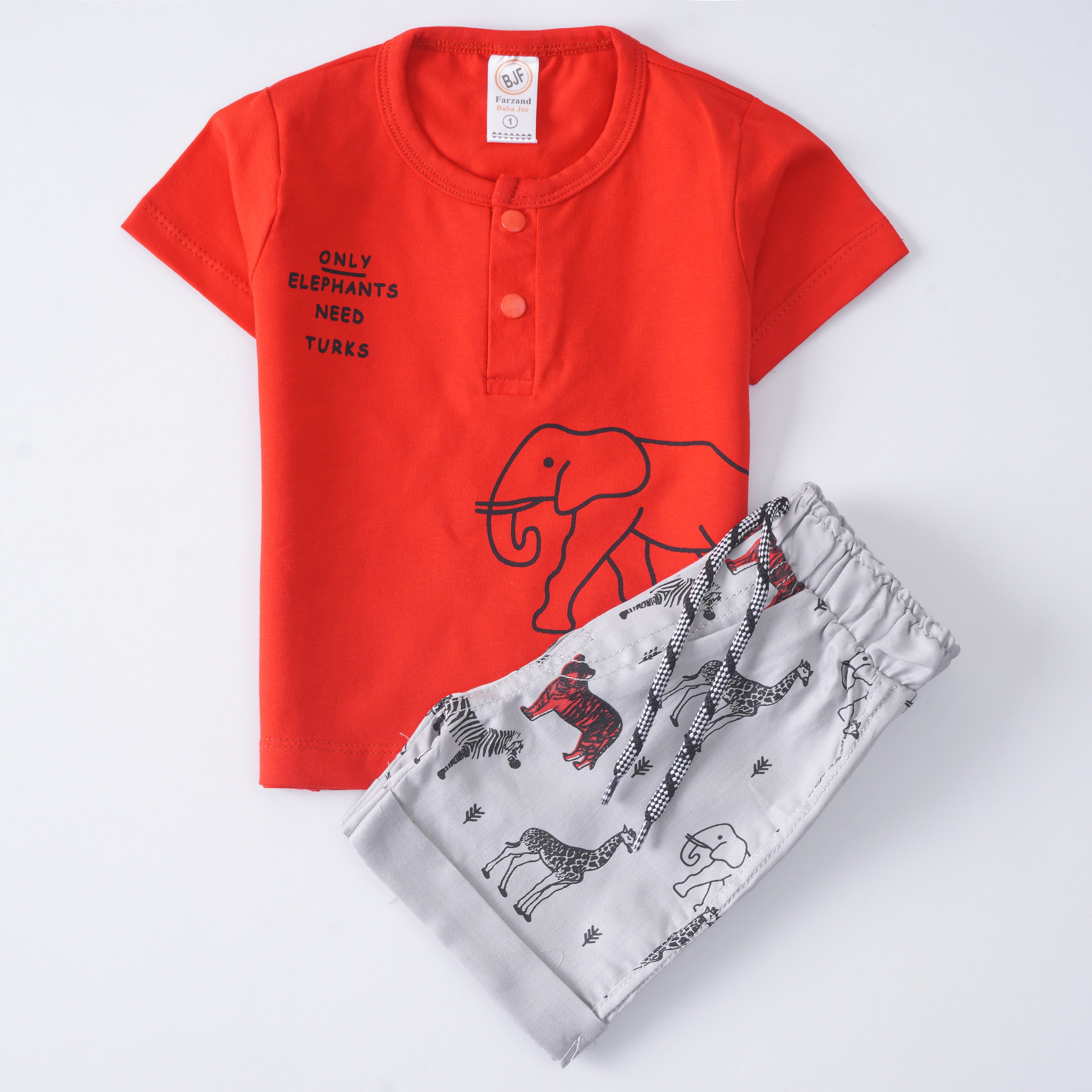 Baba Half Sleeves 2 Piece Suit