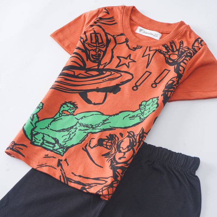 Boys Half Sleeves 2 Piece Suit