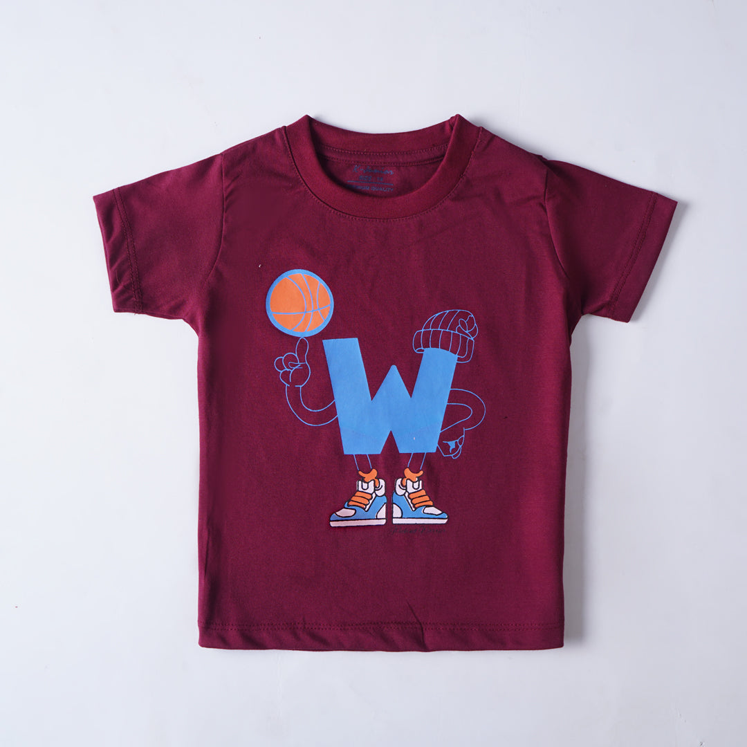 Infant Boys Half Sleeves-Printed T-Shirt (W)