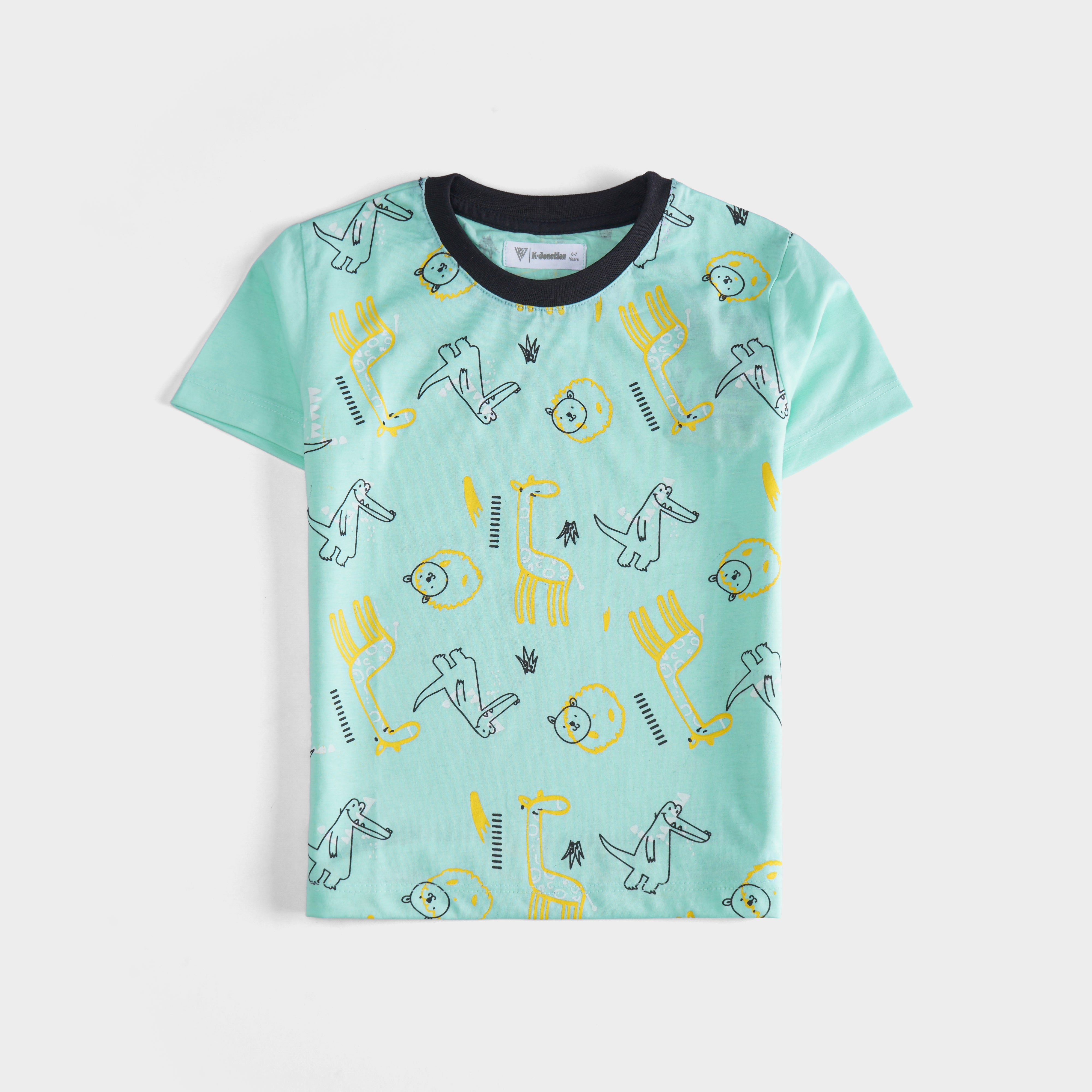 Boys Half Sleeves-Printed T-Shirt