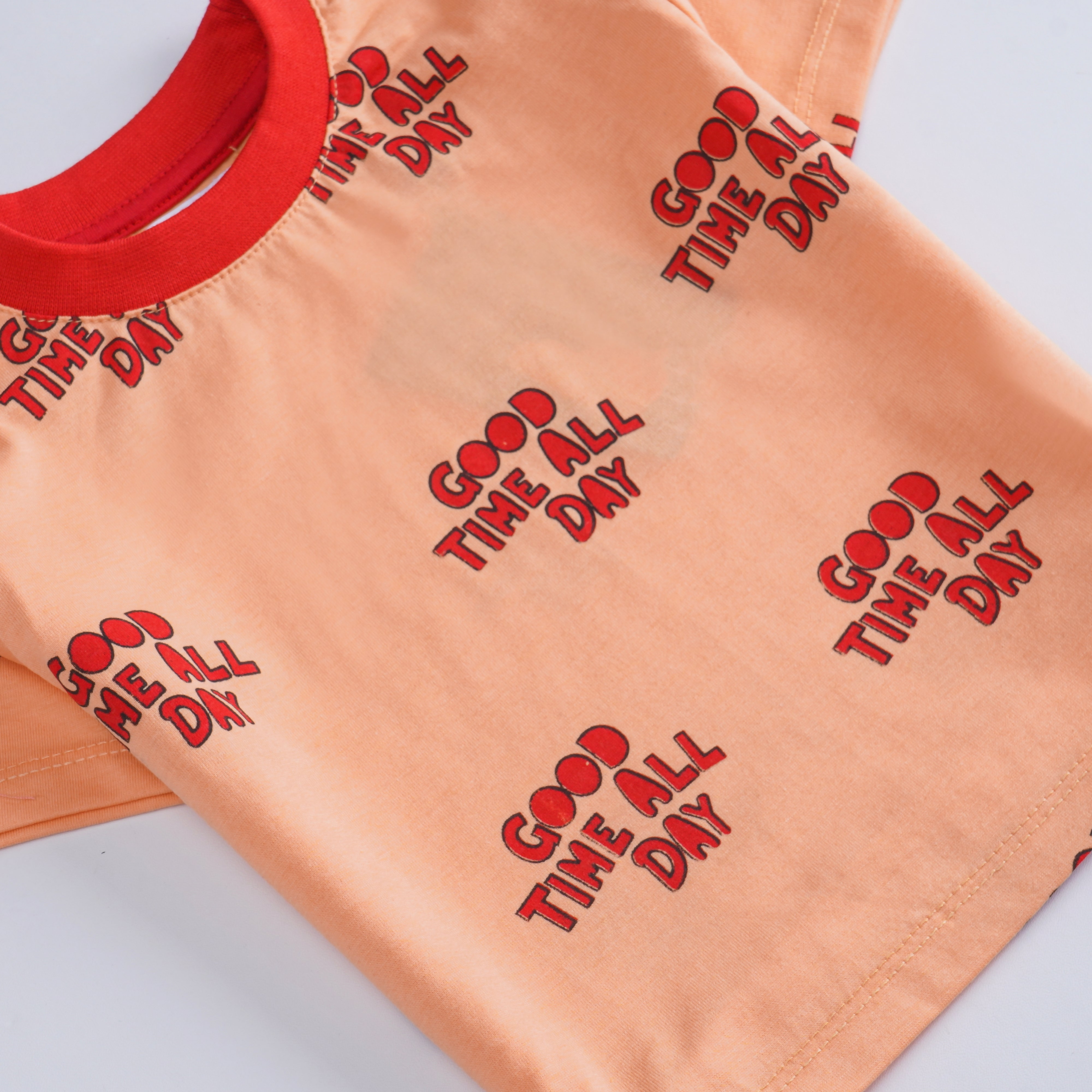 Infant Boys Half Sleeves-Printed T-Shirt