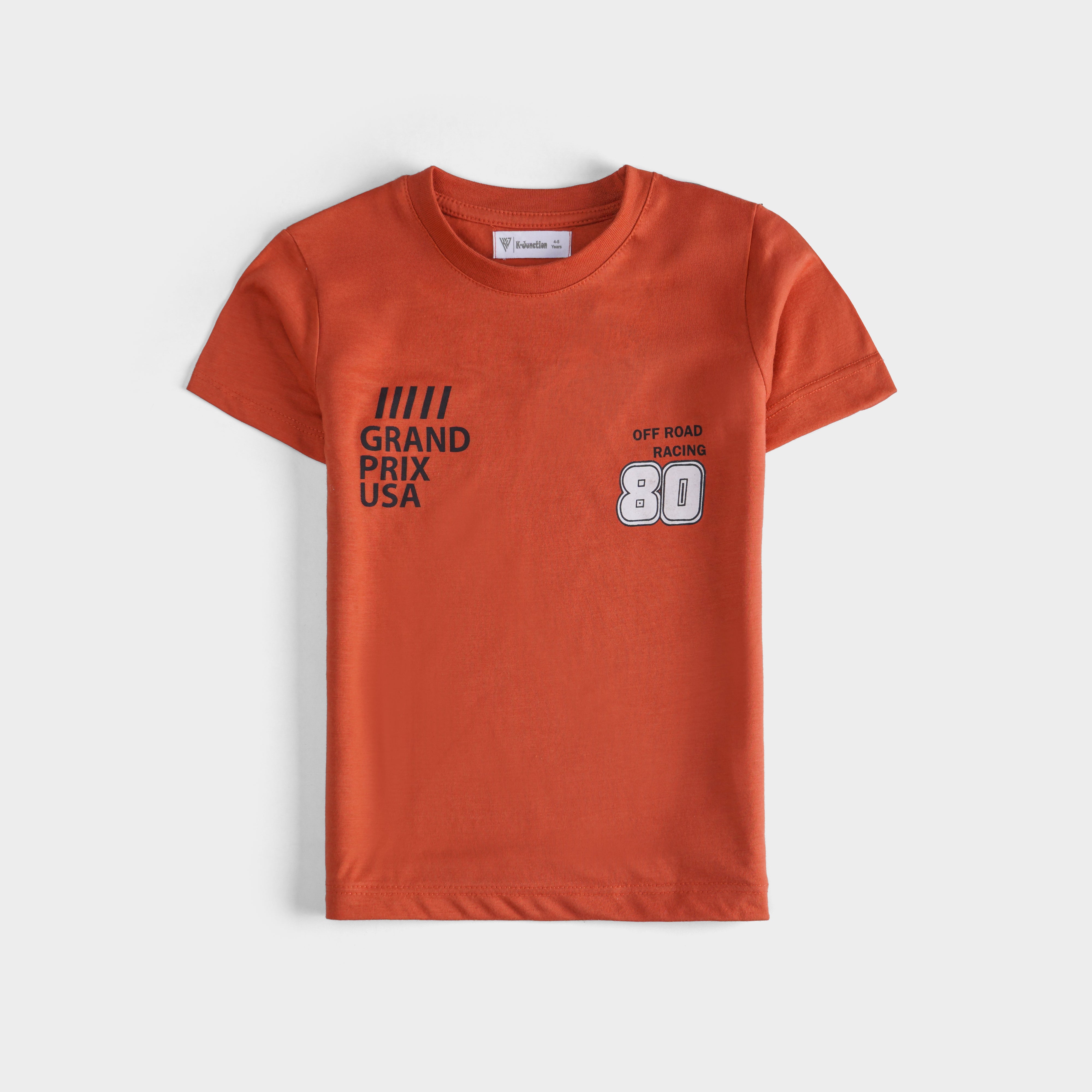 Boys Half Sleeves-Printed T-Shirt