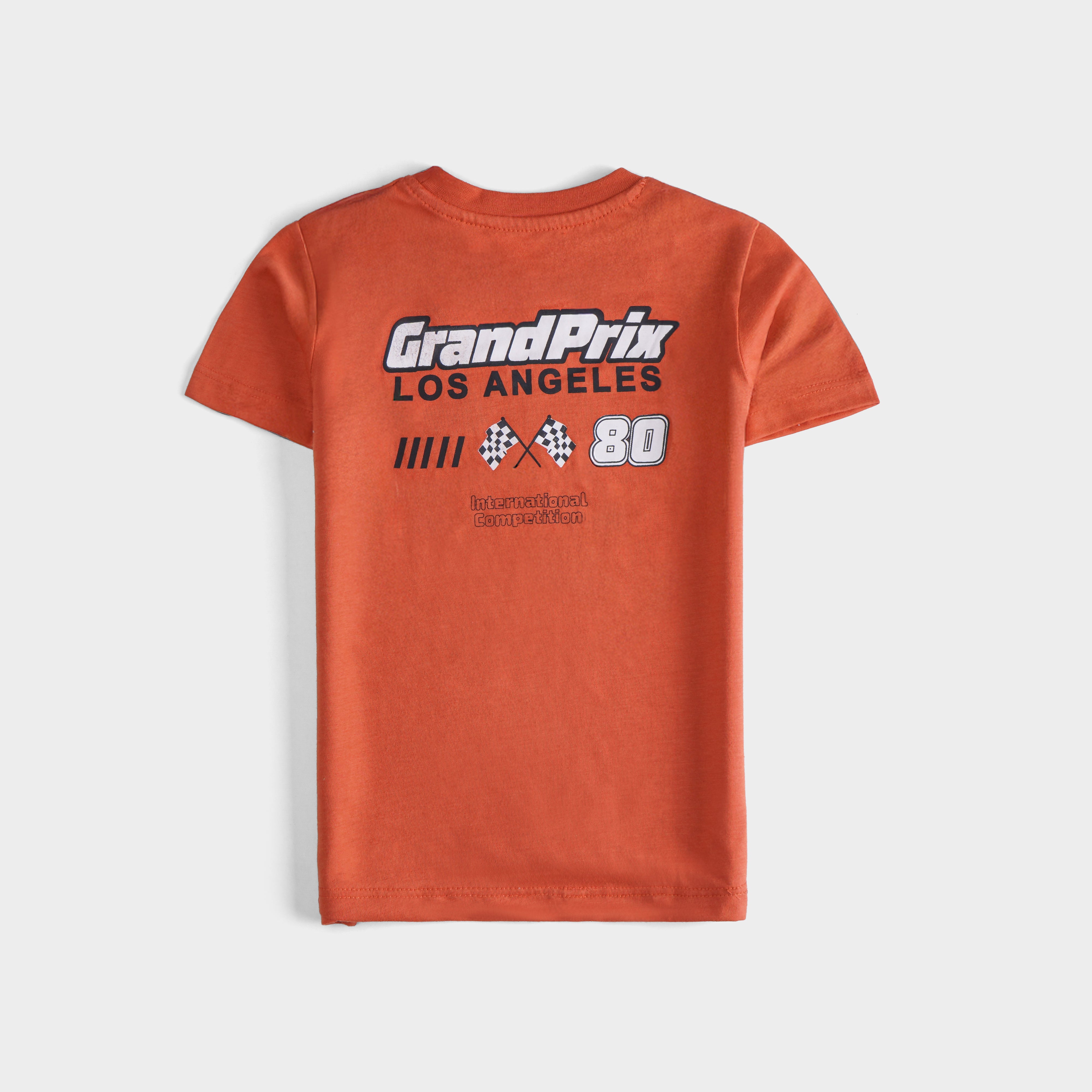 Boys Half Sleeves-Printed T-Shirt