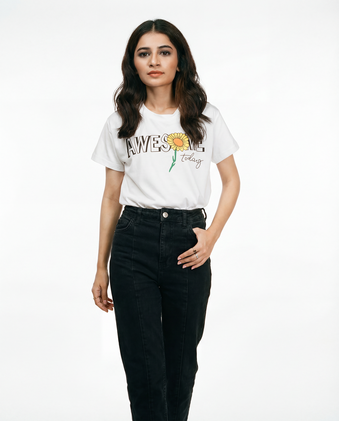 Women's Half Sleeve T-Shirt (Awesome)