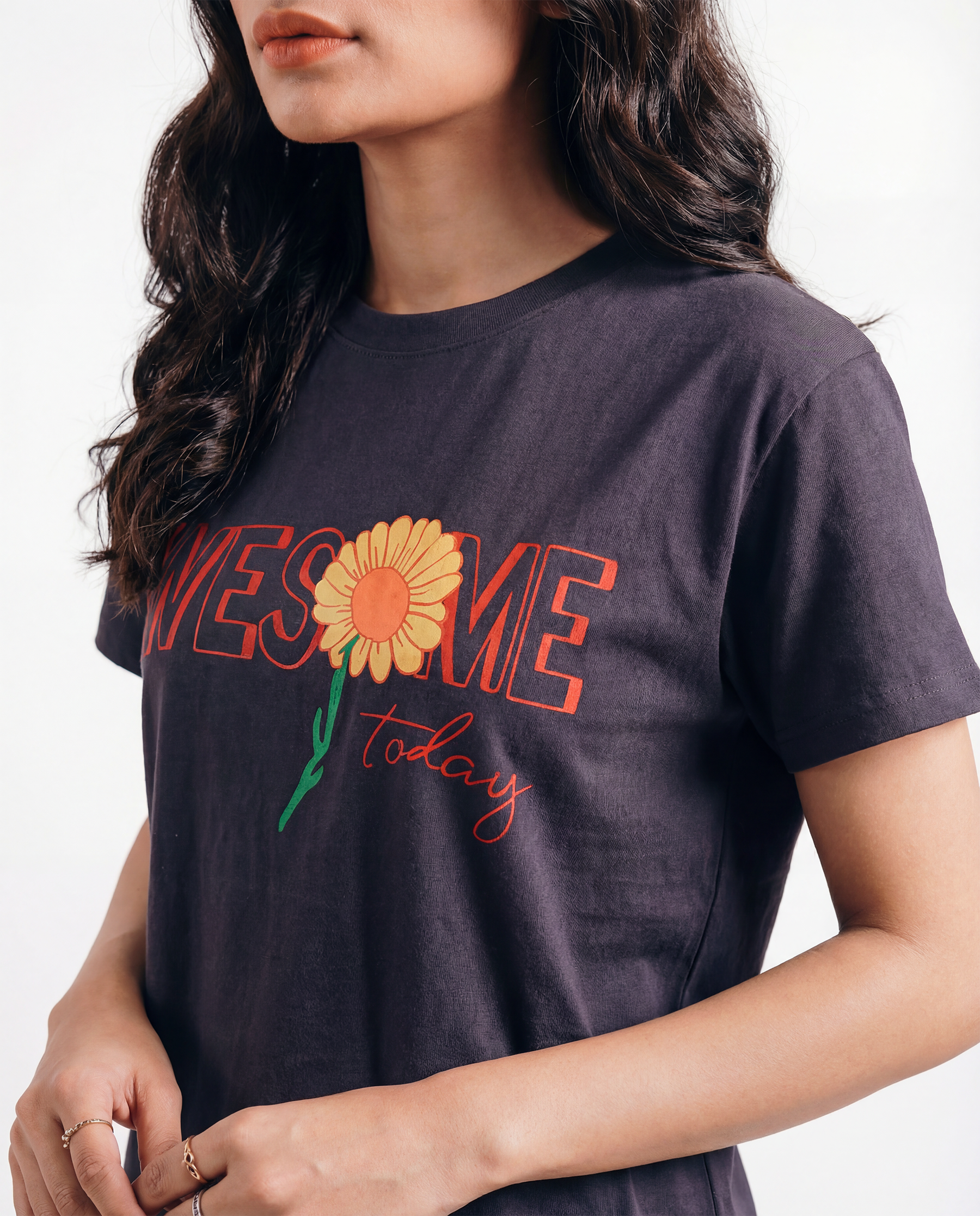 Women's Half Sleeve T-Shirt (Awesome)