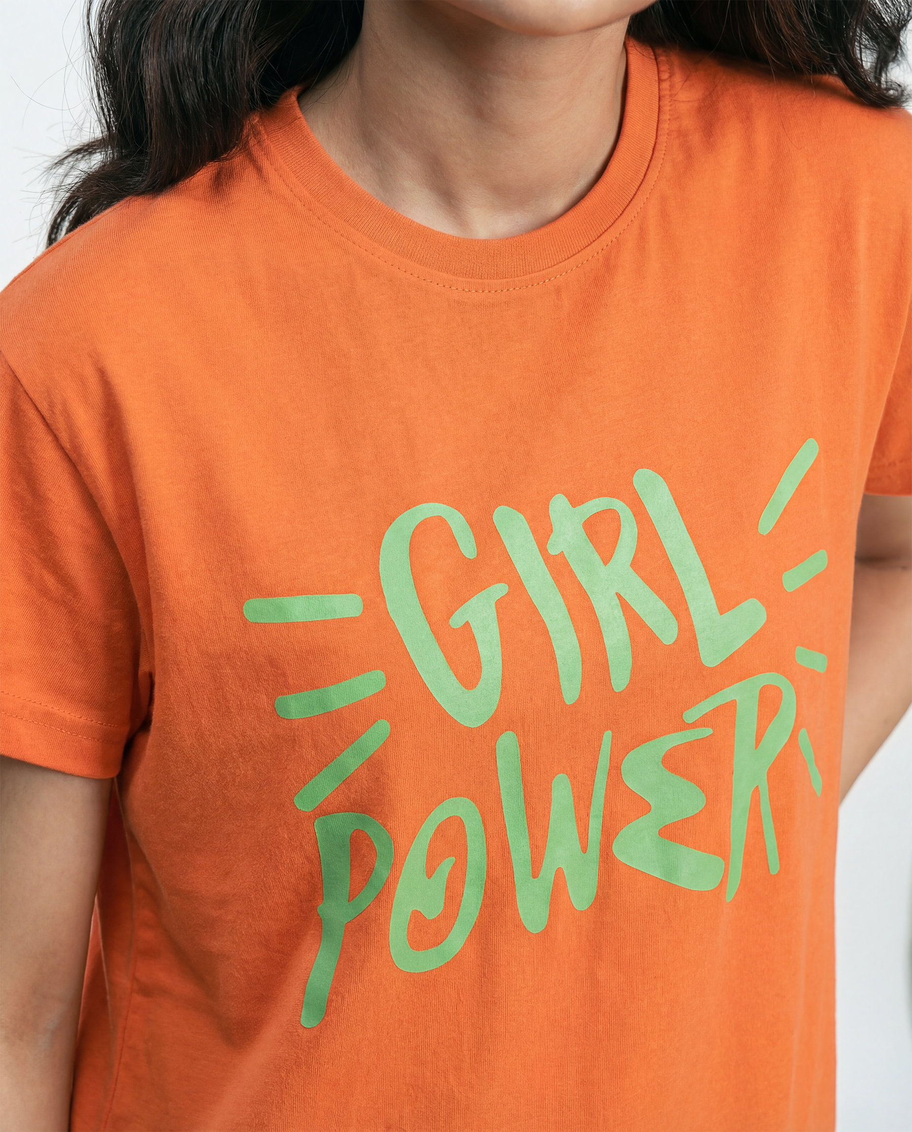 Women's Half Sleeve T-Shirt (Girls-Power)