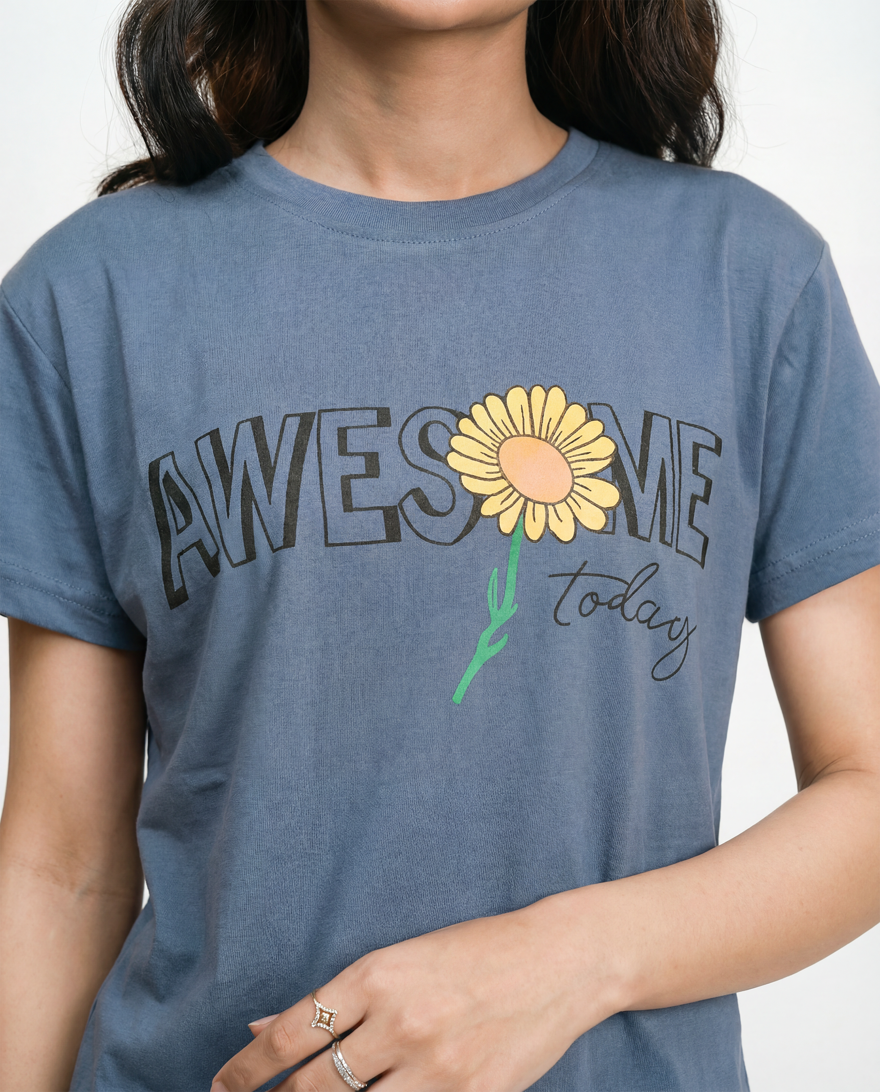 Women's Half Sleeve T-Shirt (Awesome)