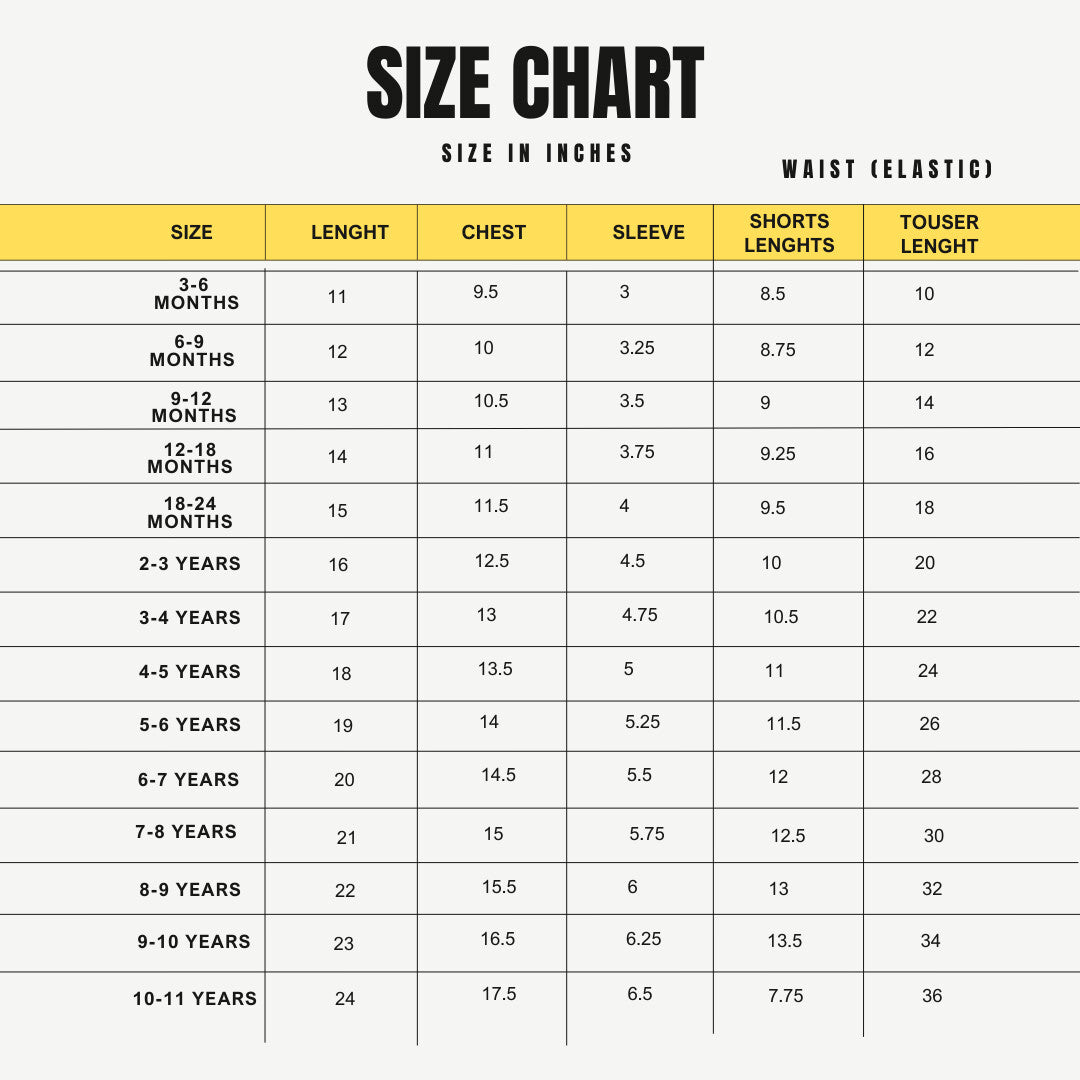 esc size chart image