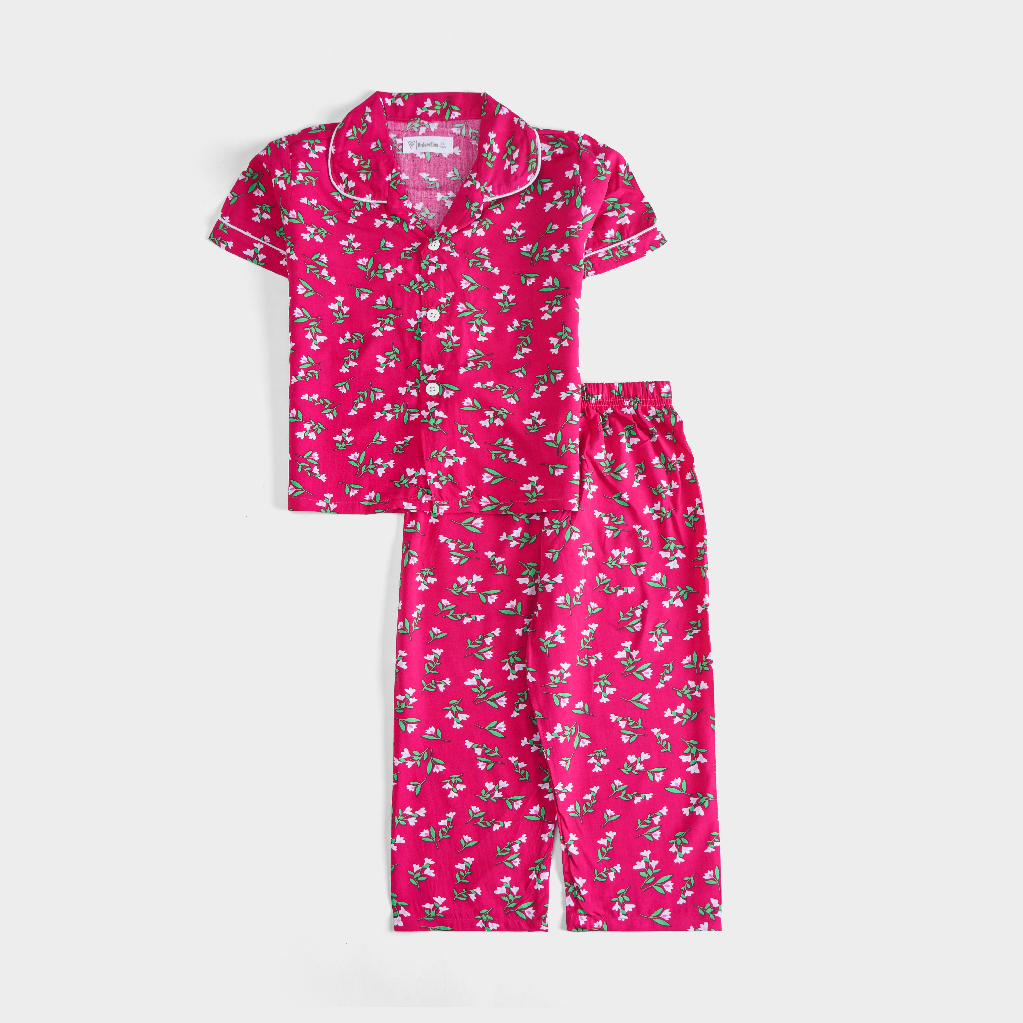 Girls viscous Night Suit