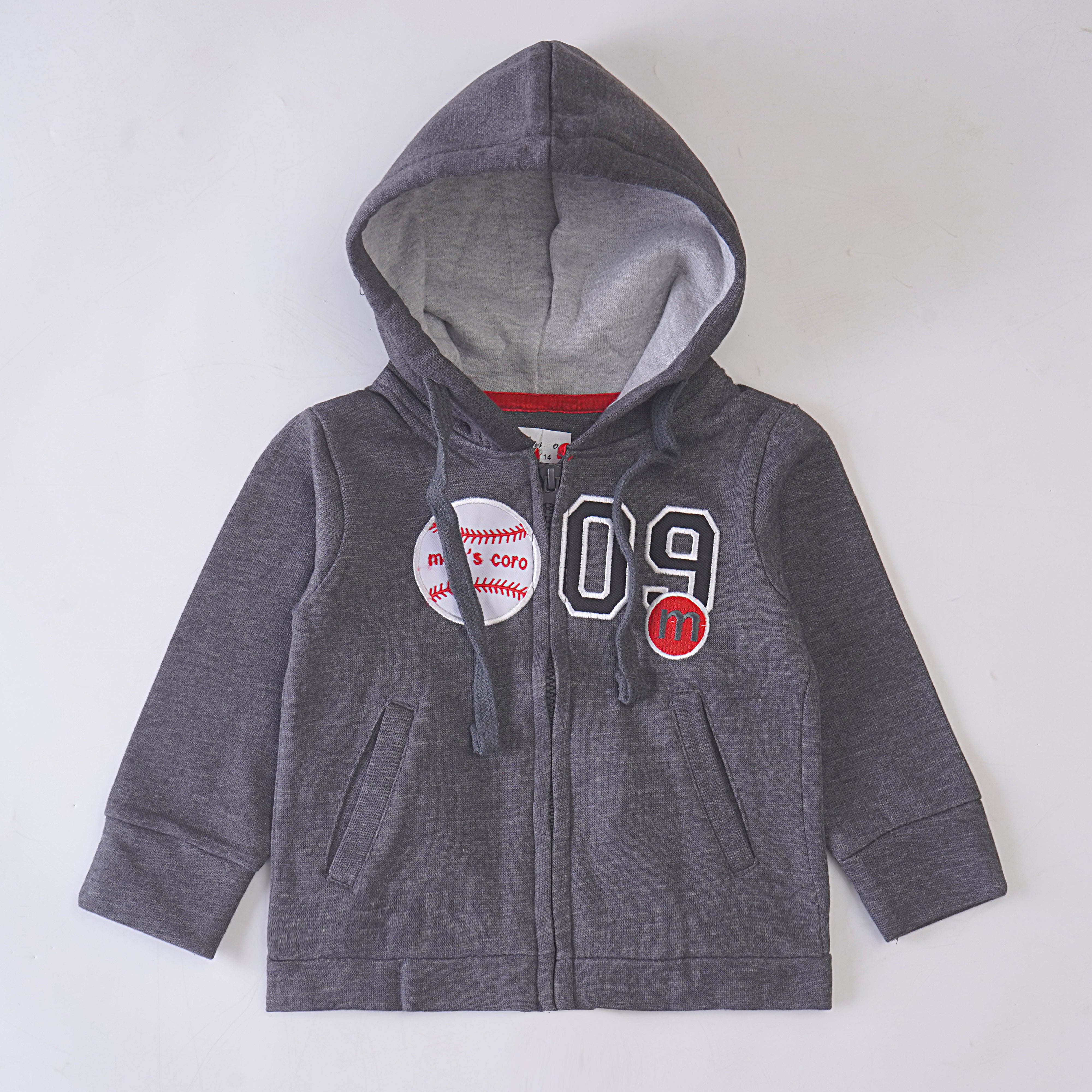 Boys Hoodies 09 Charcoal Size 14 1 To 2 Year Fleece