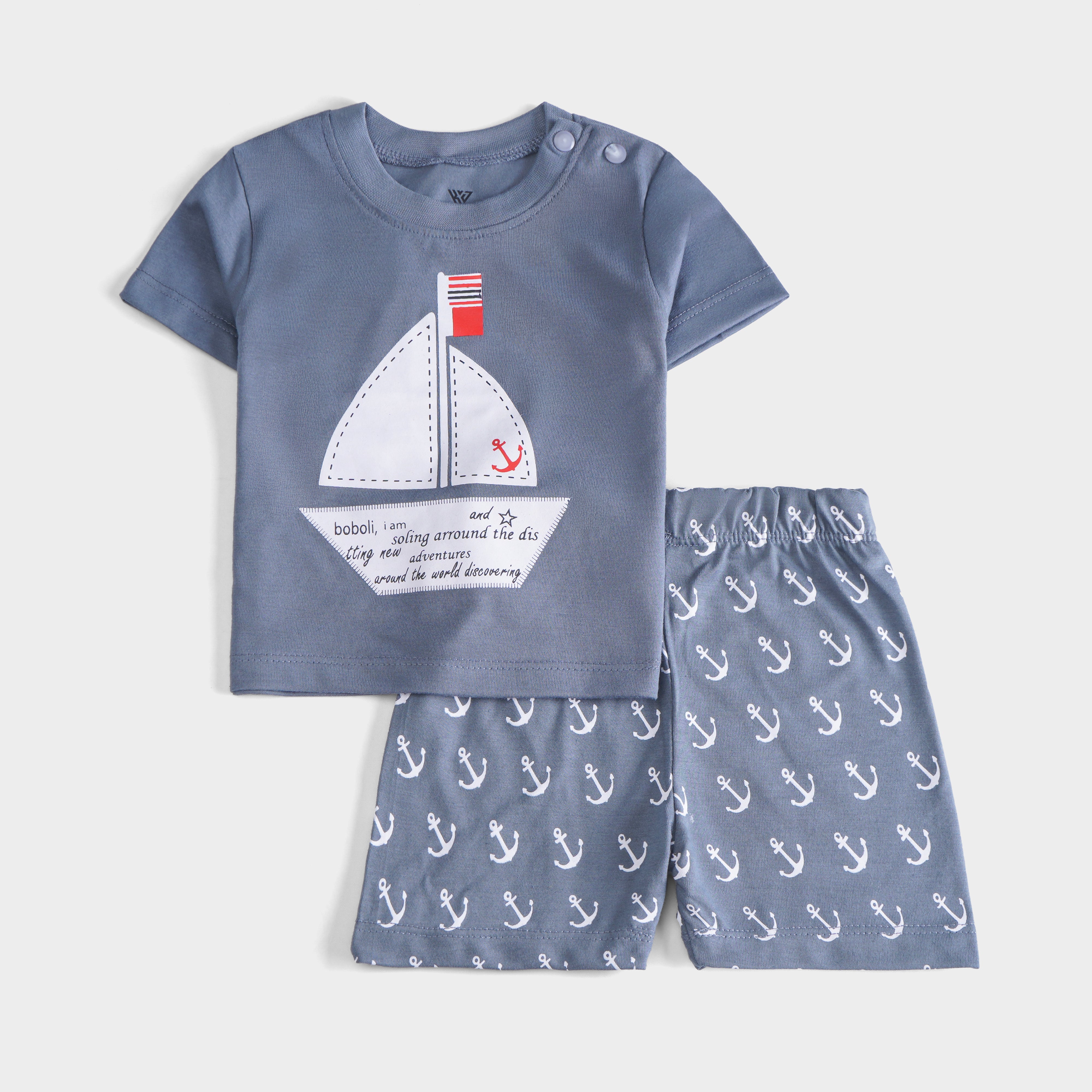 Boys Half Sleeves 2 Piece Suit