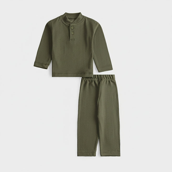 Unisex Rib 2 Pcs Suit
