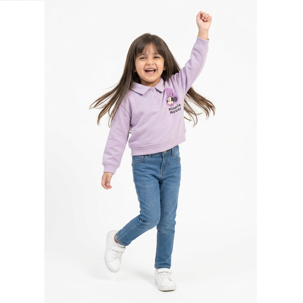 Girls Cropped Sweatshirt