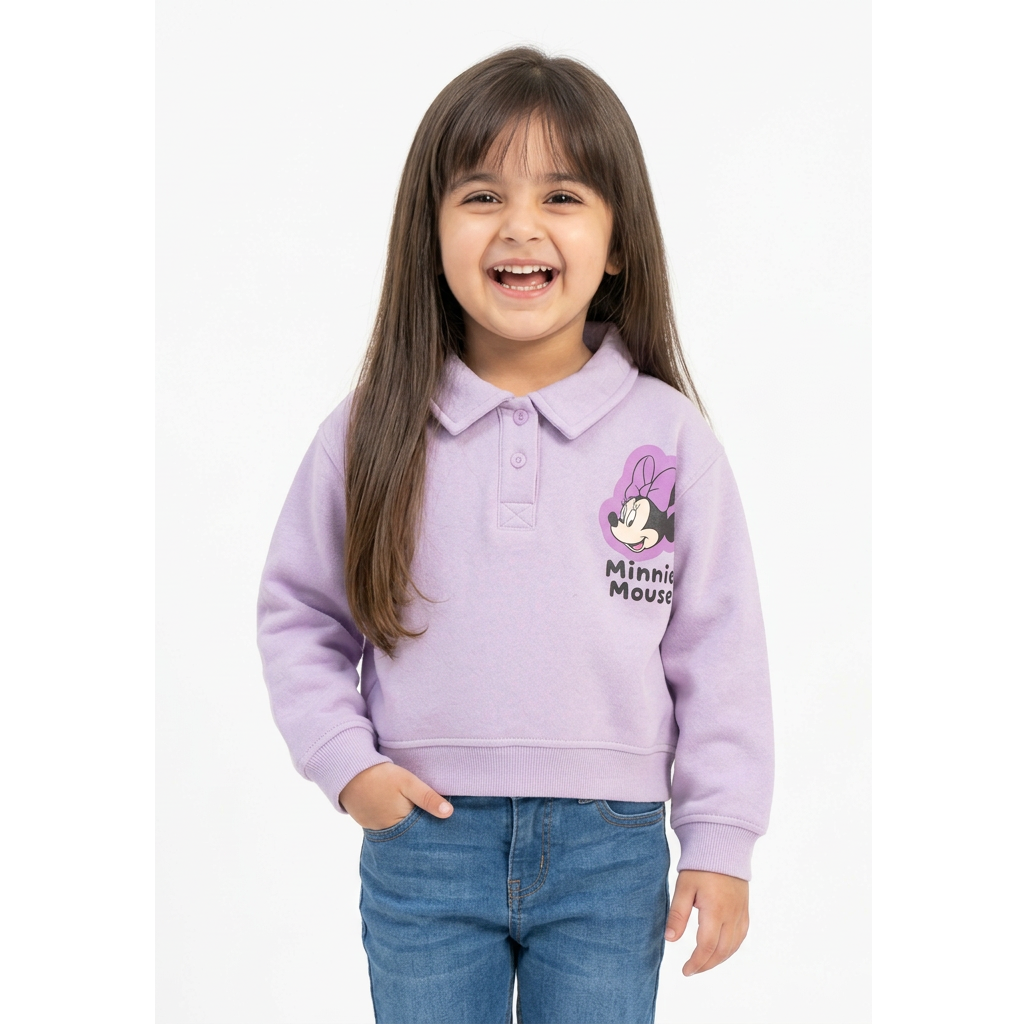 Girls Cropped Sweatshirt