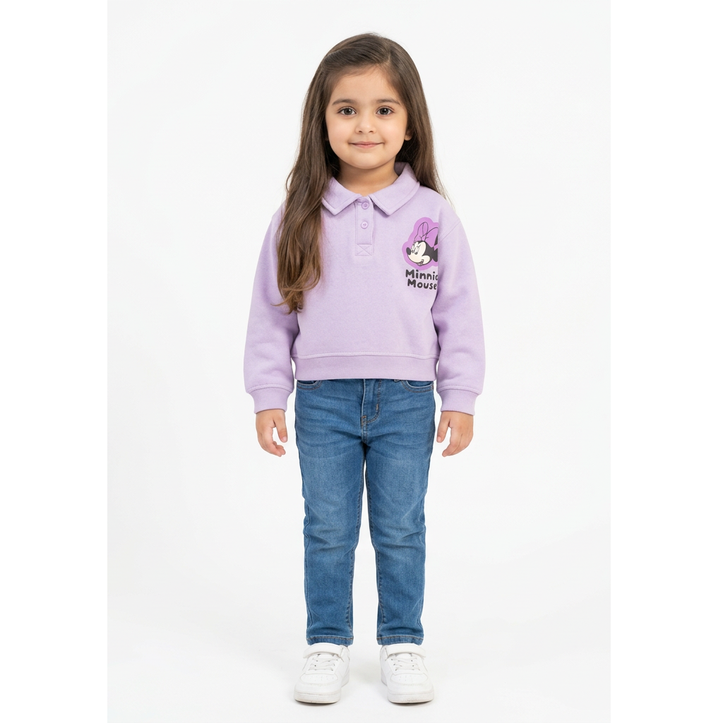 Girls Cropped Sweatshirt