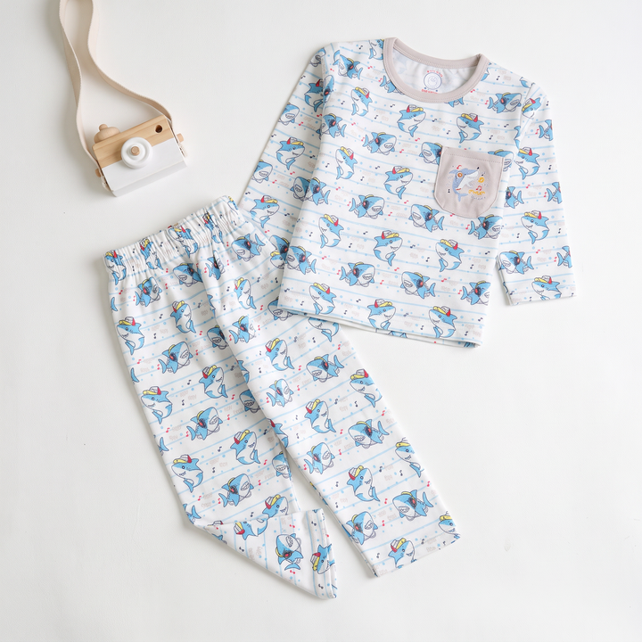 Boys Printed Full Sleeves Suit