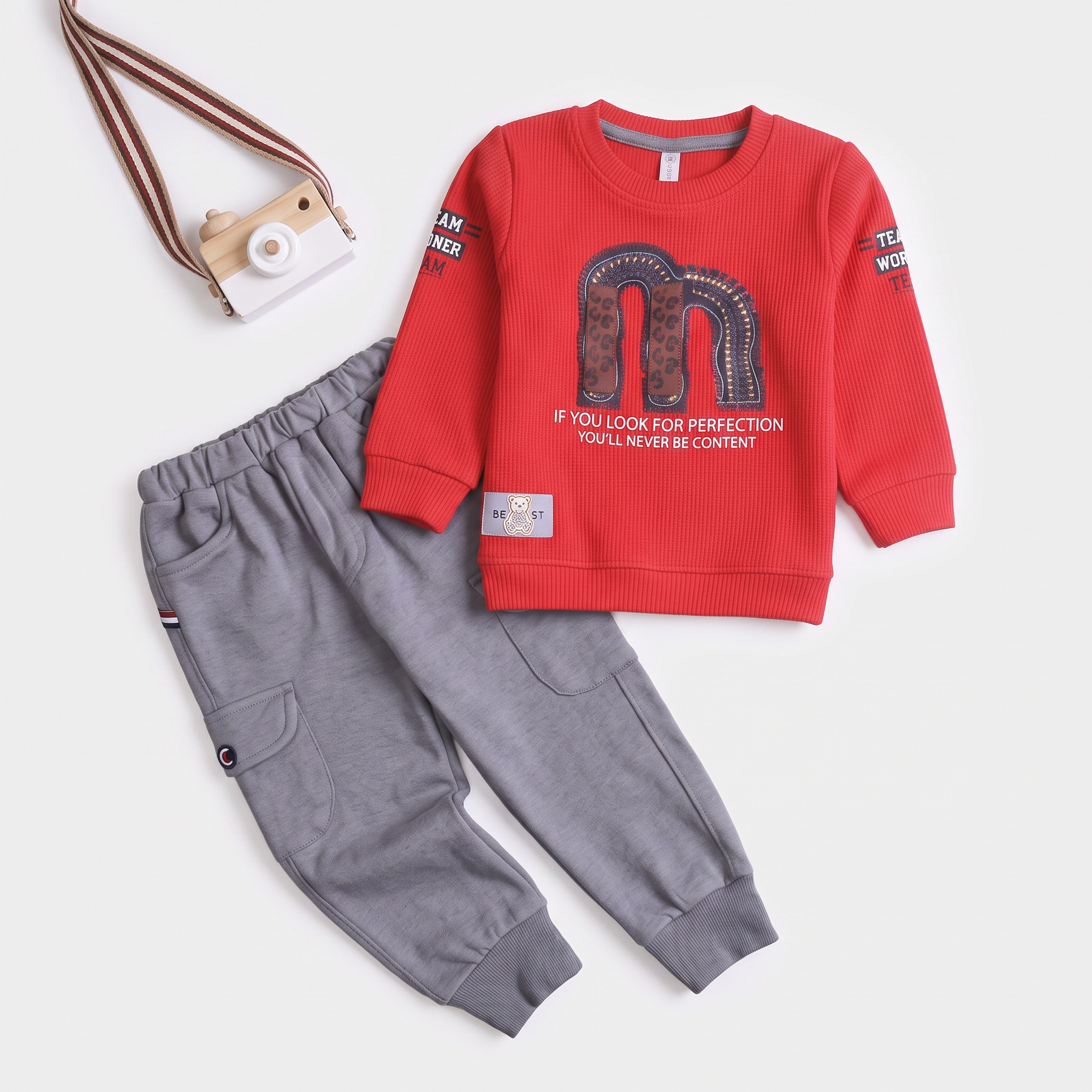 Boys Printed Full Sleeves Suit