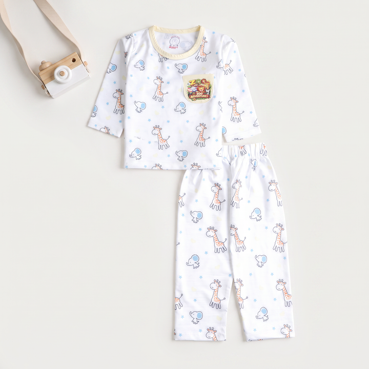 Boys Printed Full Sleeves Suit
