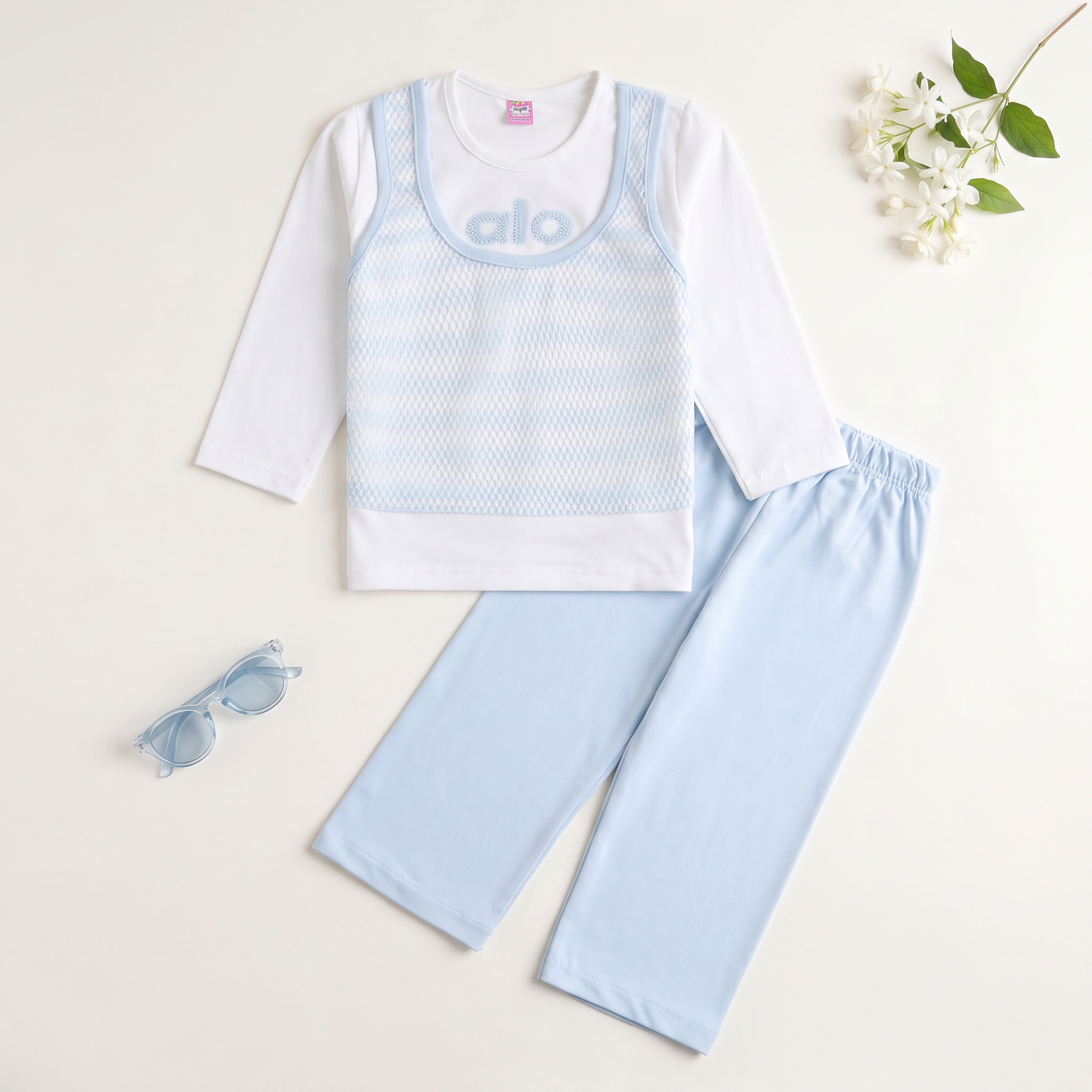 Girls Printed Full Sleeve Suit