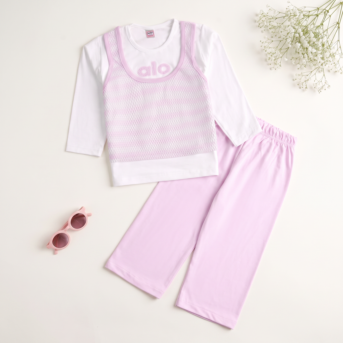 Girls Printed Full Sleeve Suit