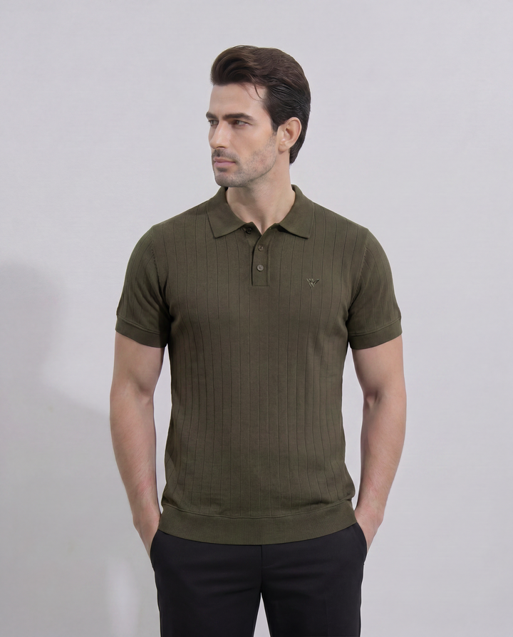 Mens Drop Needle Polo
