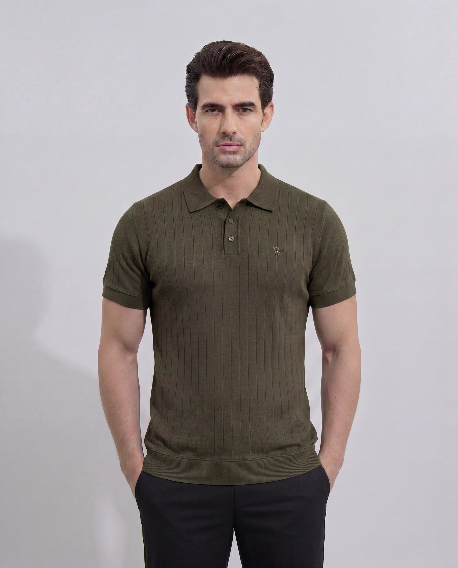 Mens Drop Needle Polo