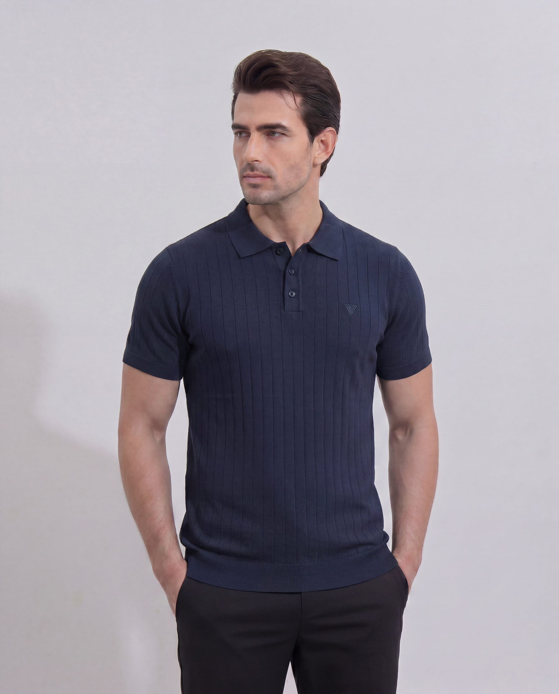 Mens Drop Needle Polo