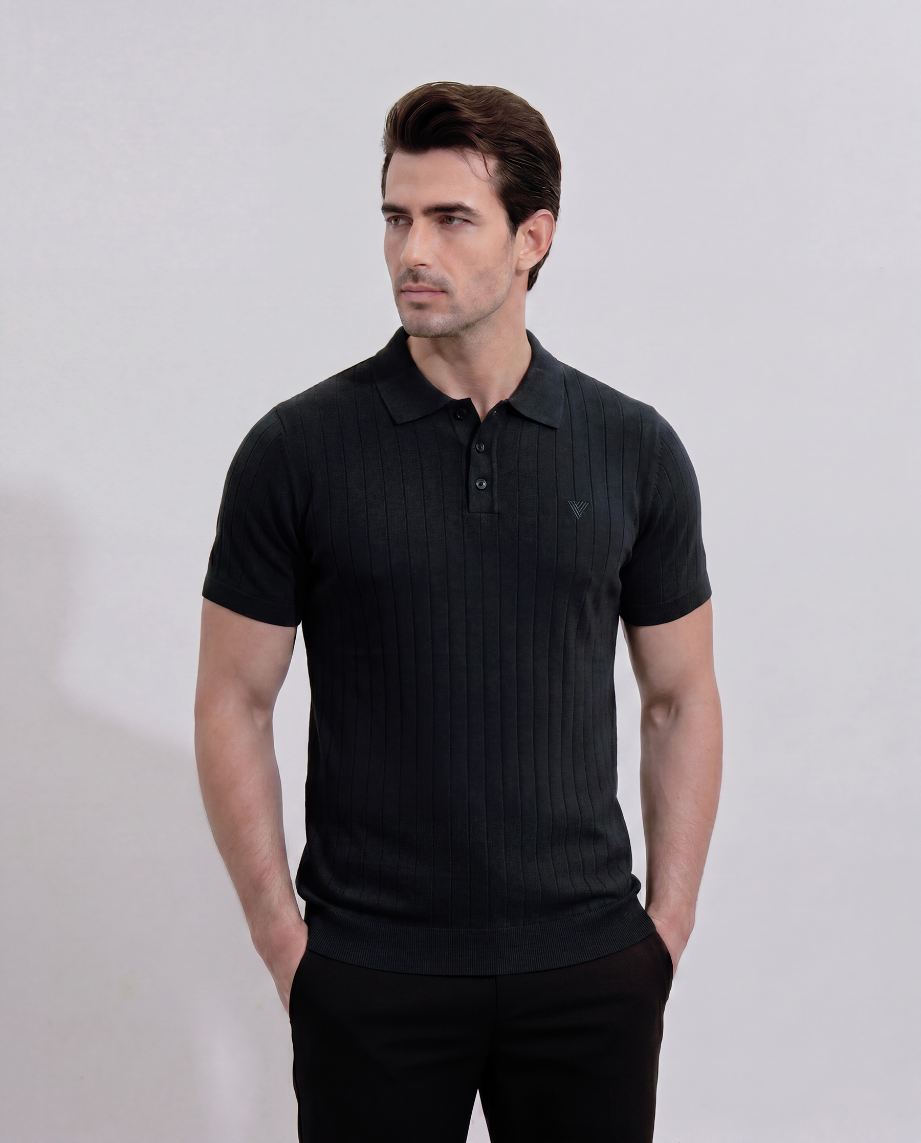 Mens Drop Needle Polo