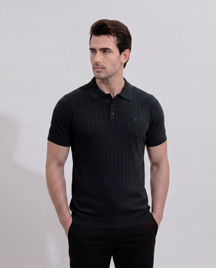Mens Drop Needle Polo