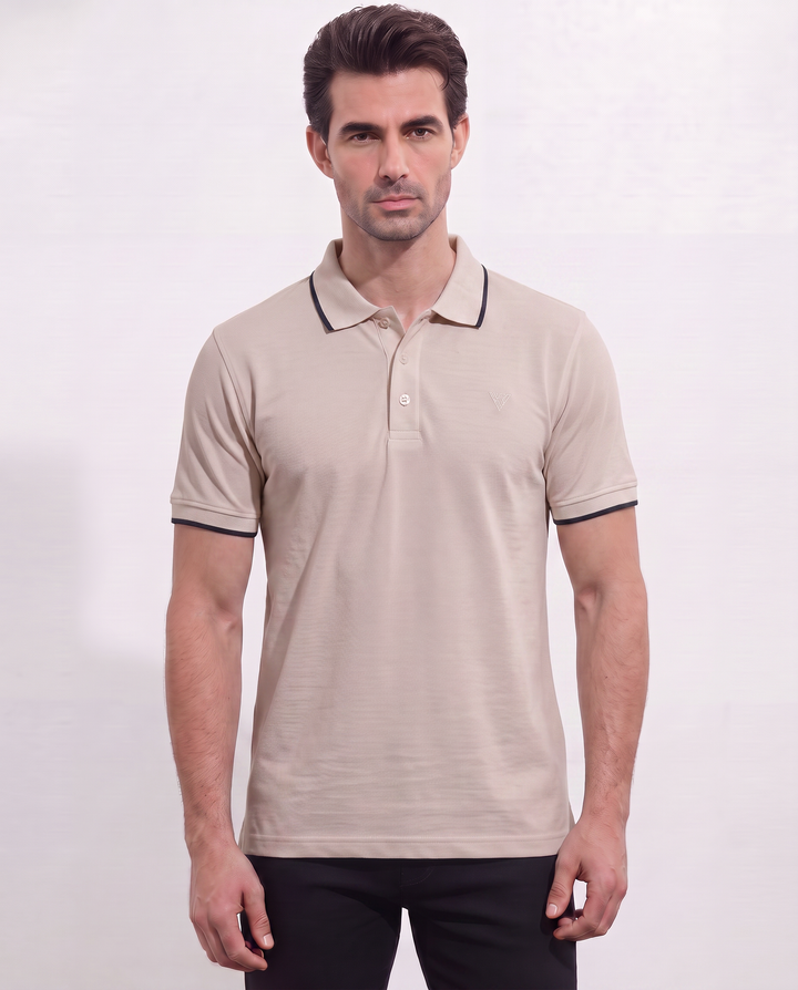 Men's Pique Half Sleeve Polo