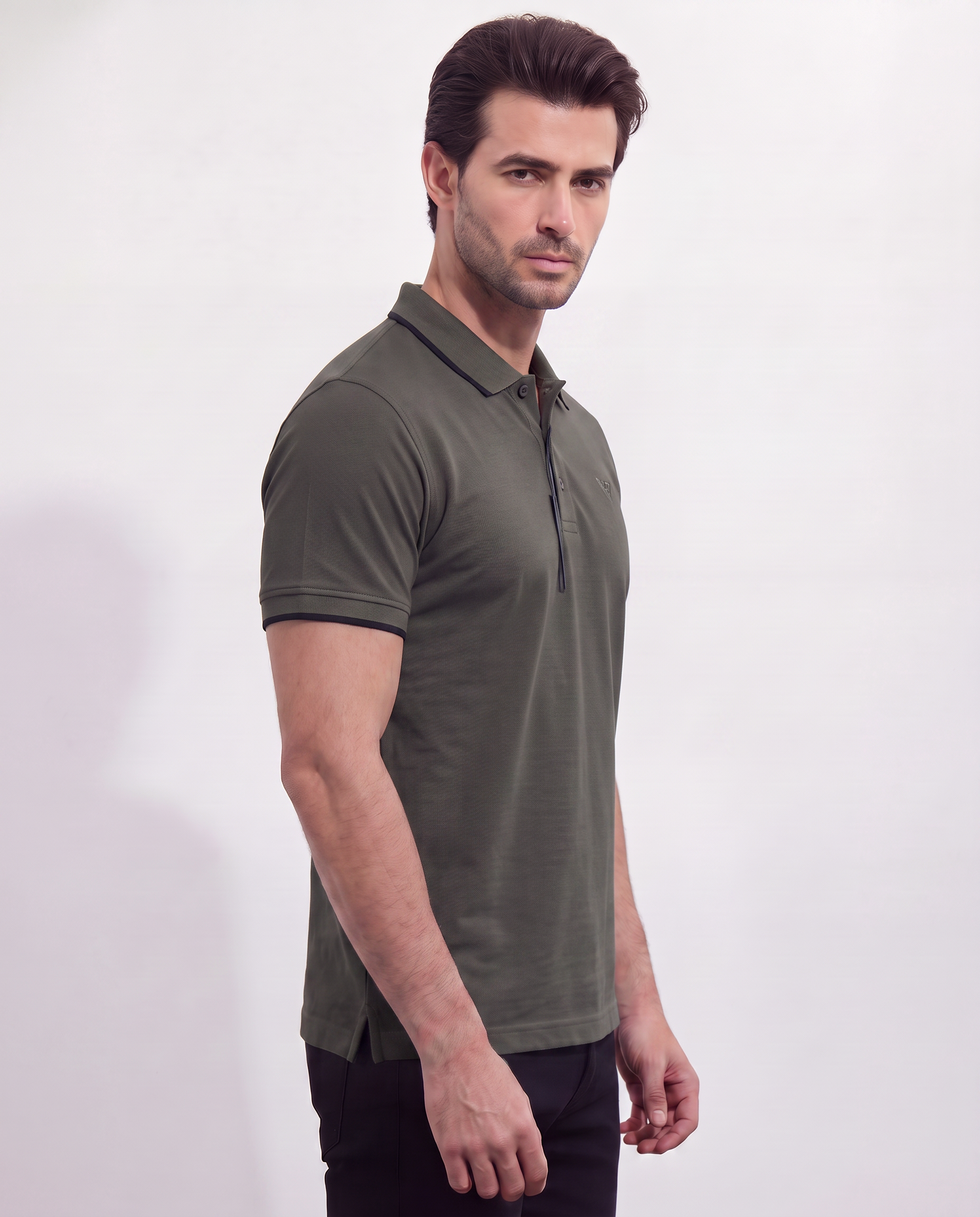 Men's Pique Half Sleeve Polo