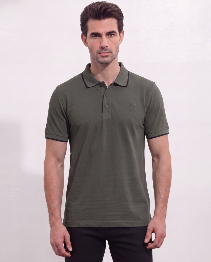 Men's Pique Half Sleeve Polo