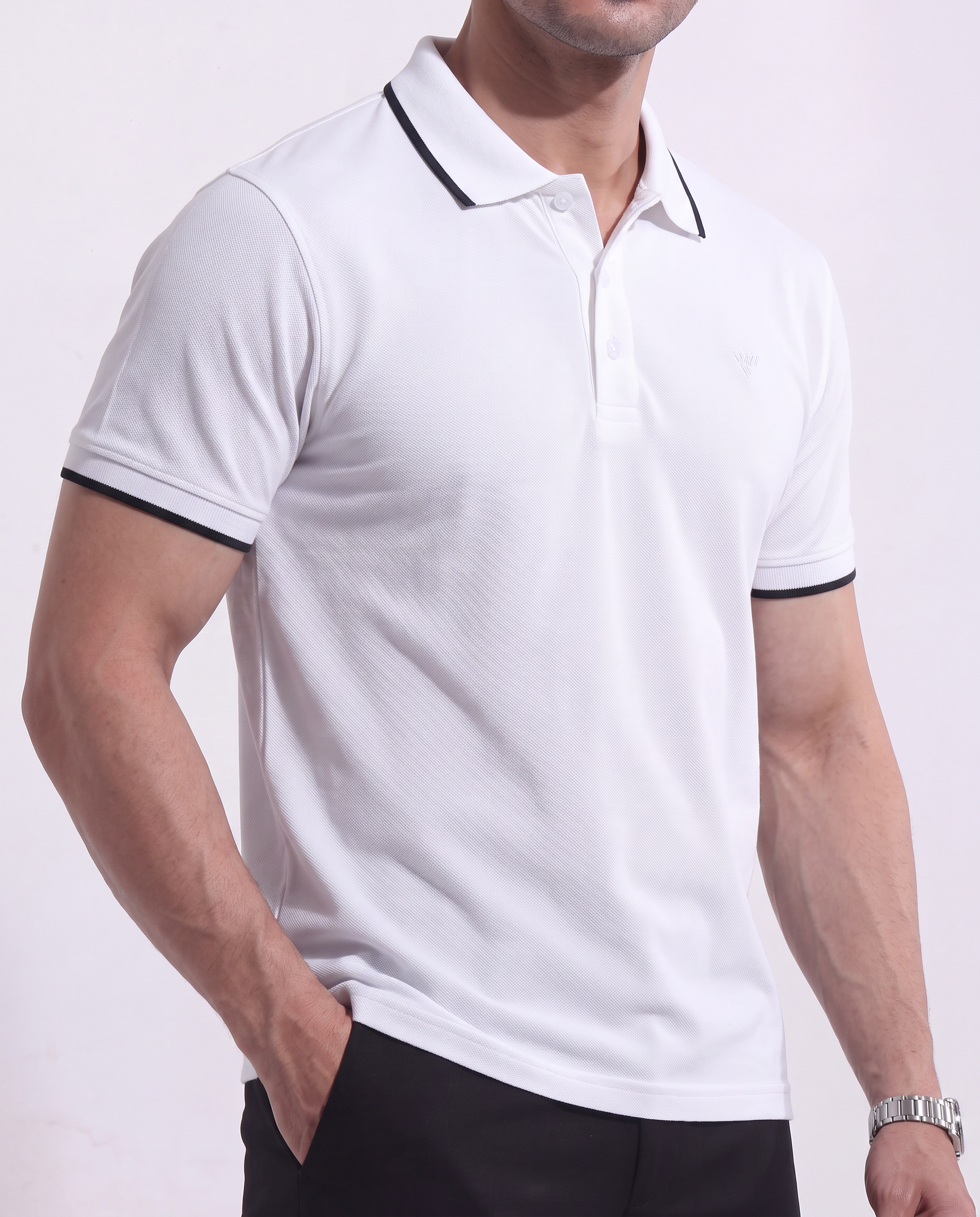 Men's Pique Half Sleeve Polo